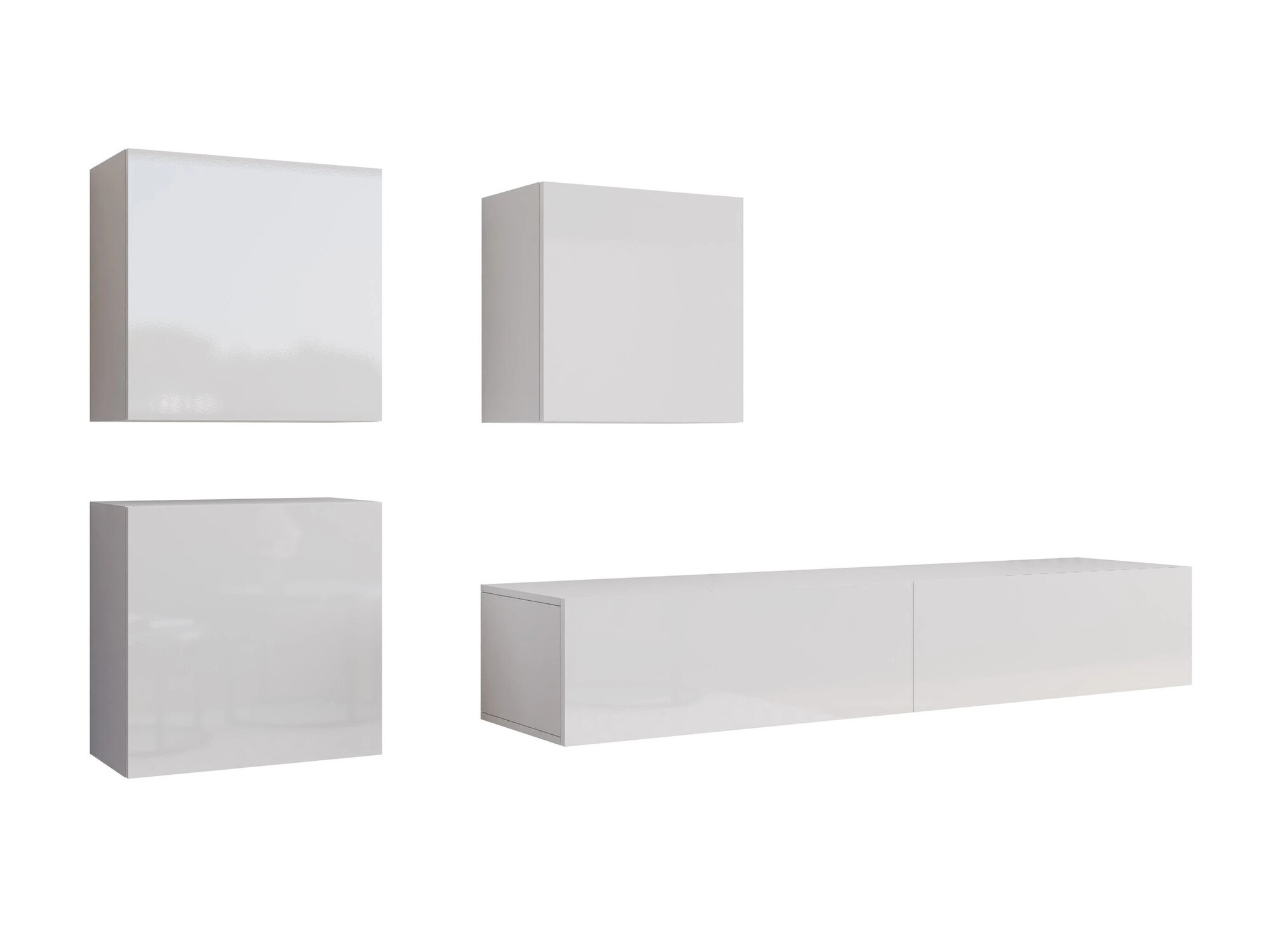 Elutoa komplekt Vilrin IV (Valge + Läikiv valge)