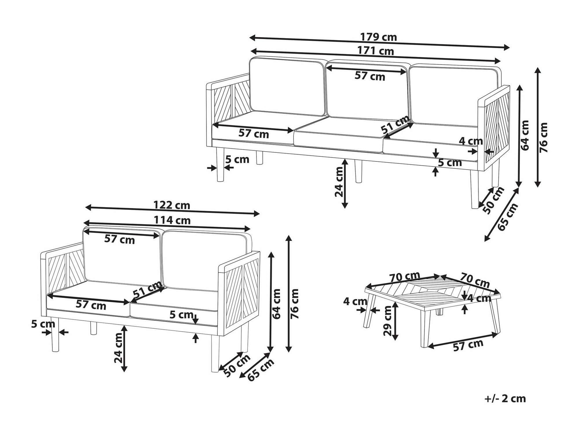 Aiamööblikomplekt Camenou 111
