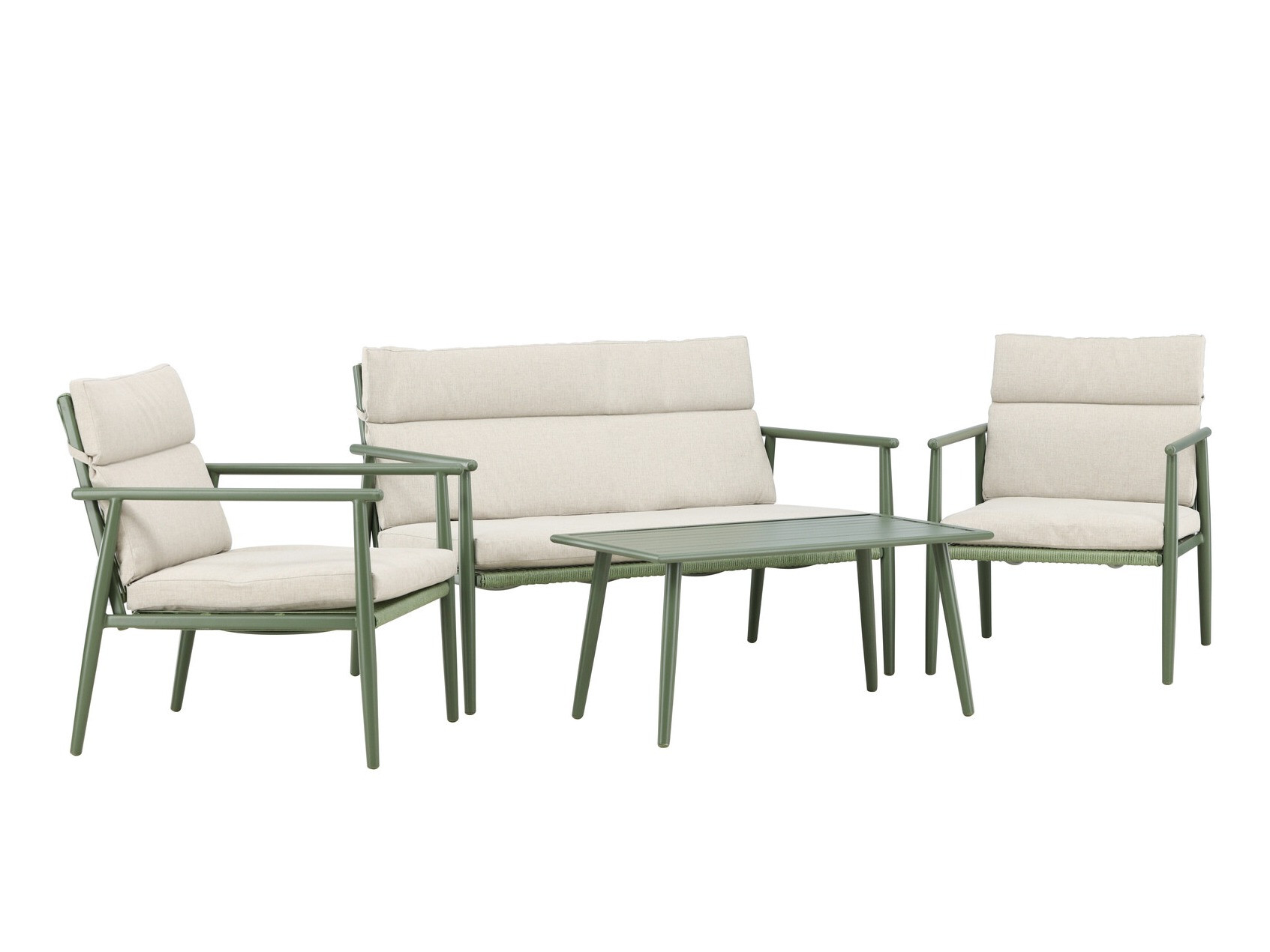 Aiamööblikomplekt Dallas 4831 (Roheline + Beež)