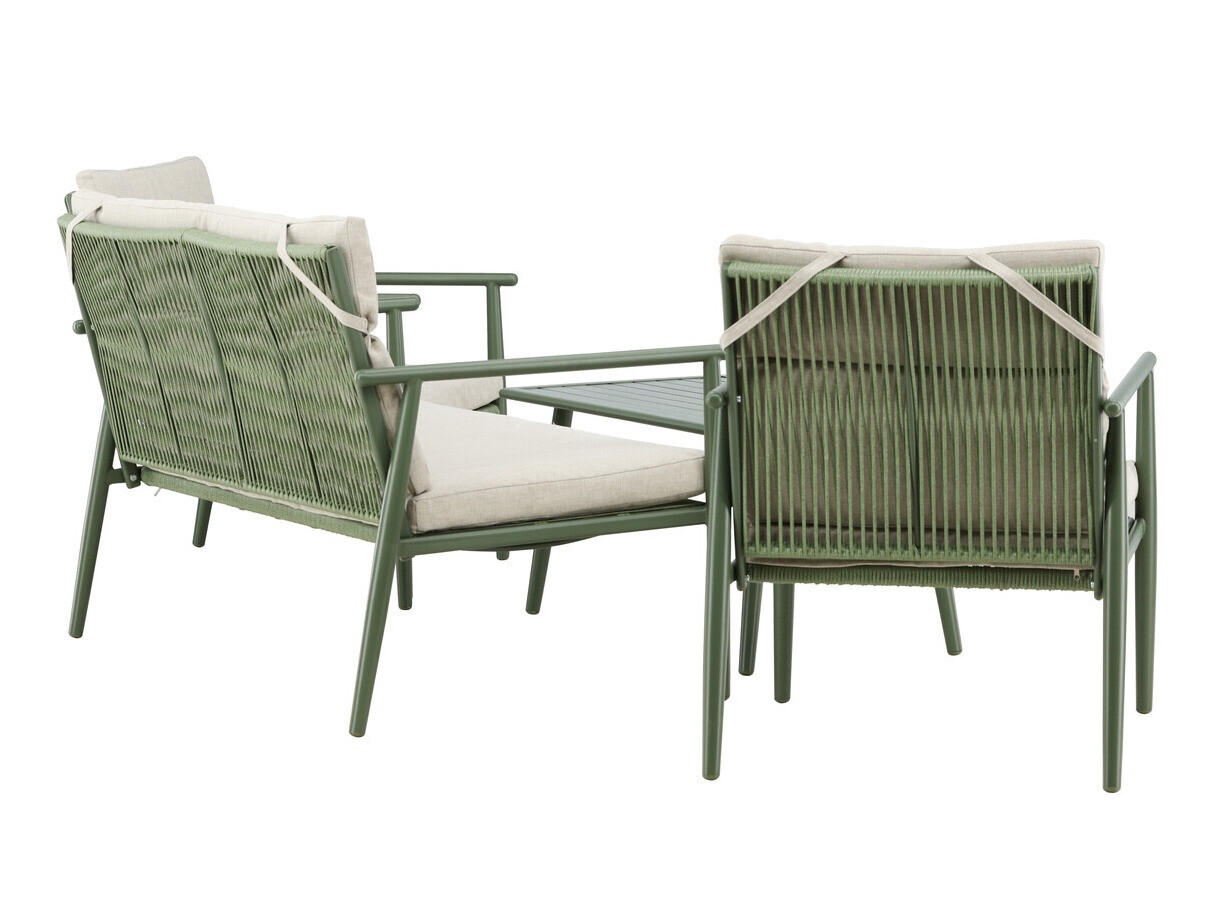 Aiamööblikomplekt Dallas 4831 (Roheline + Beež)
