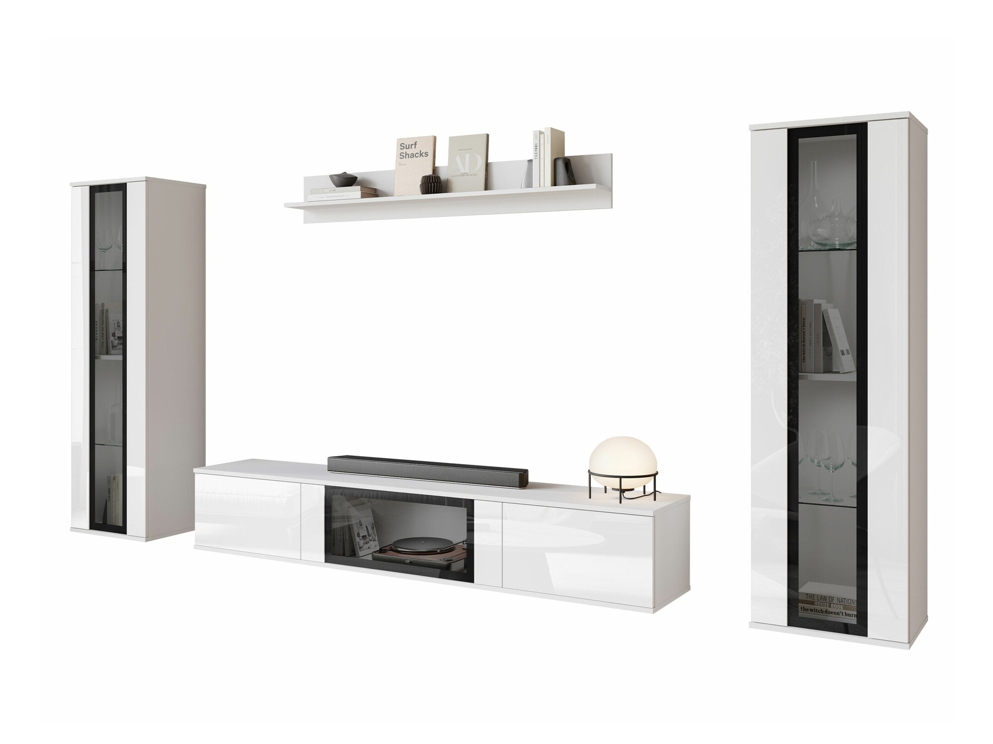 Elutoa komplekt Torcame 103 (Valge + Läikiv valge)