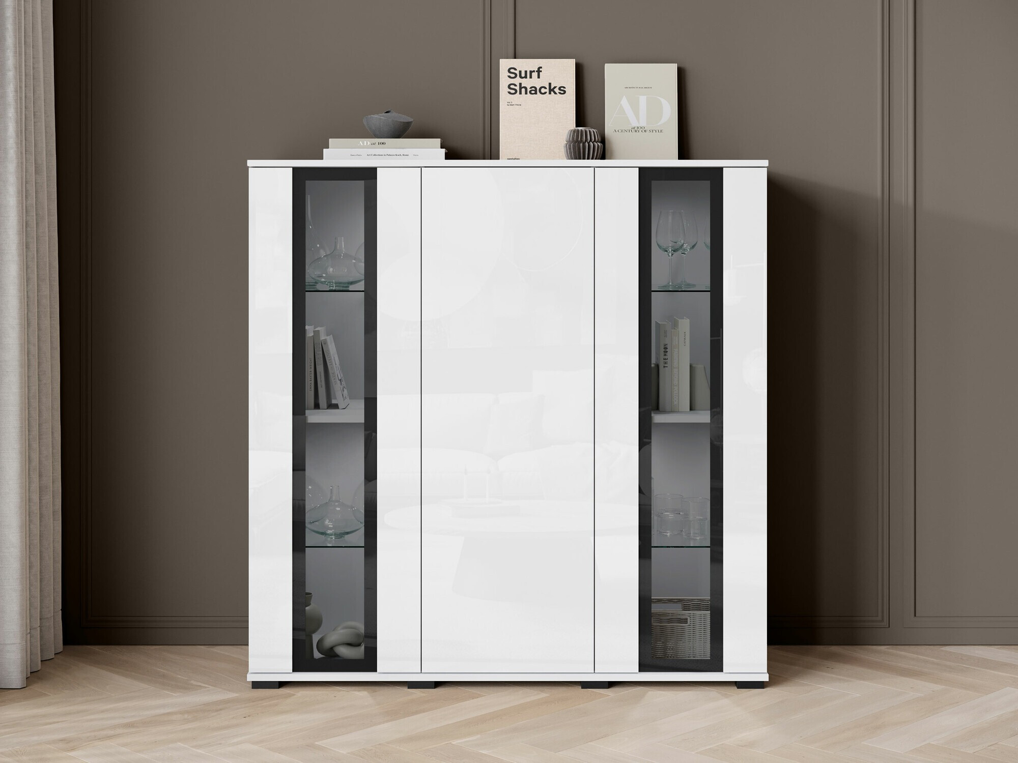 Kapp Torcame 100 (Valge + Läikiv valge)