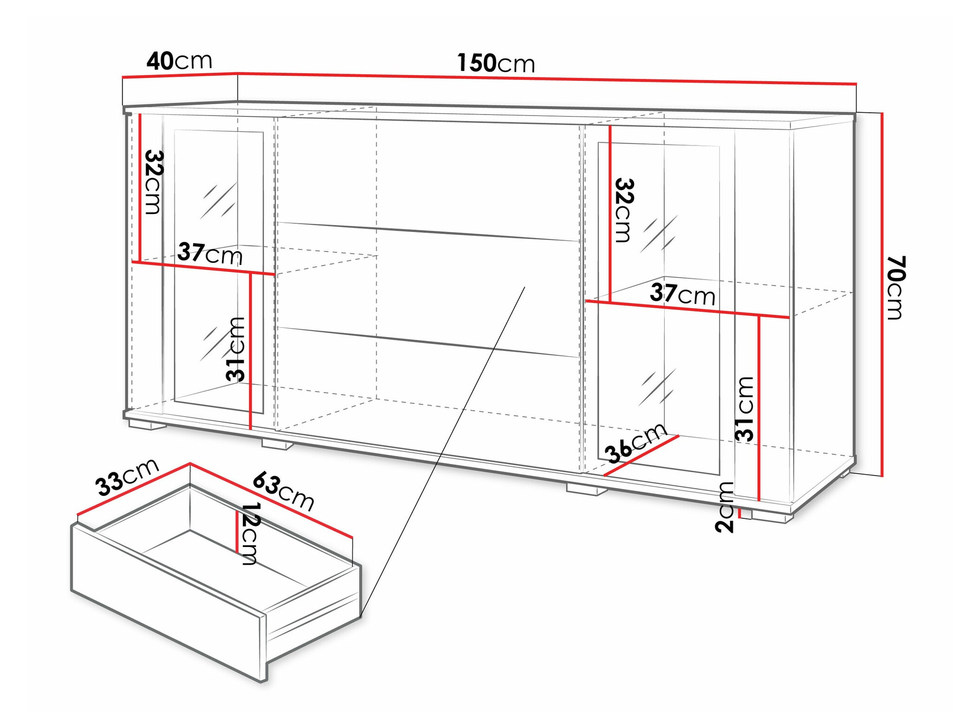 Kummut Torcame 101 (Wotani tamm + Läikiv valge)