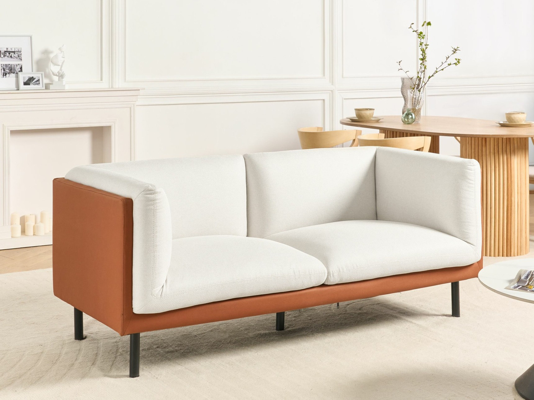 Diivan Berwyn 2684 (Valge + Pruun)