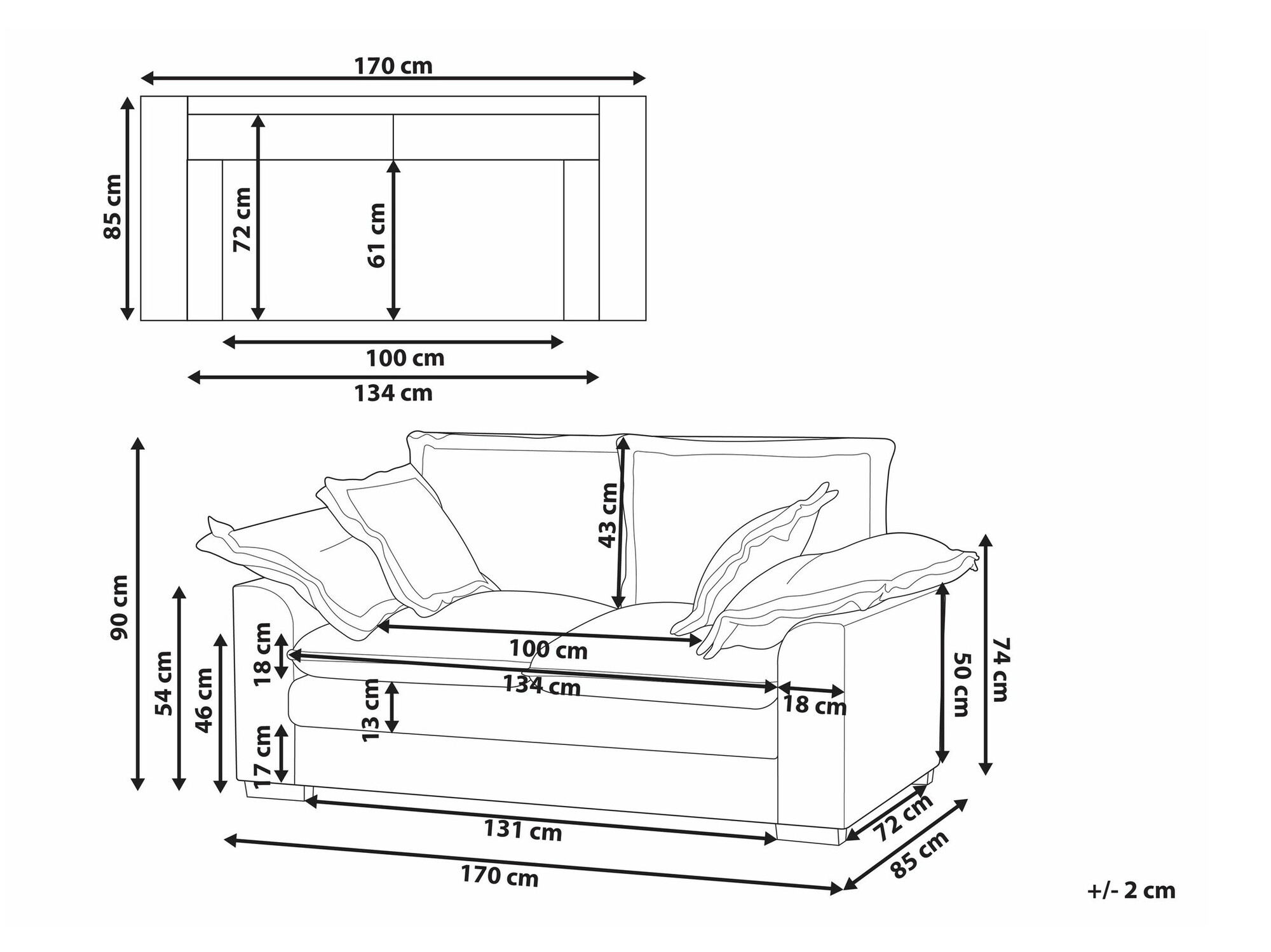 Diivan Berwyn 2693 (Pruun)