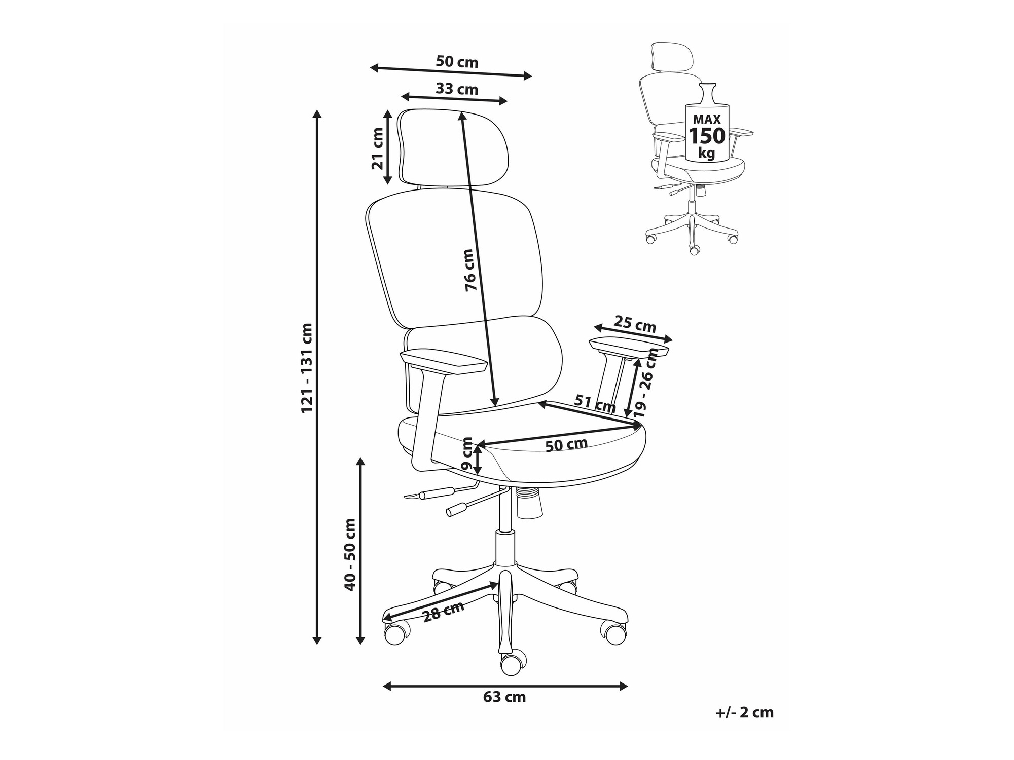 Kontoritool Berwyn 2694