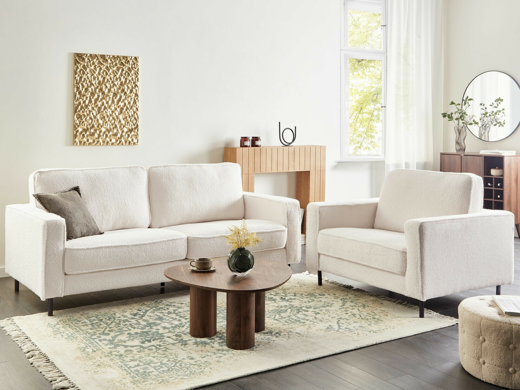 Pehme mööbli komplekt Berwyn 768 (Ecru valge)