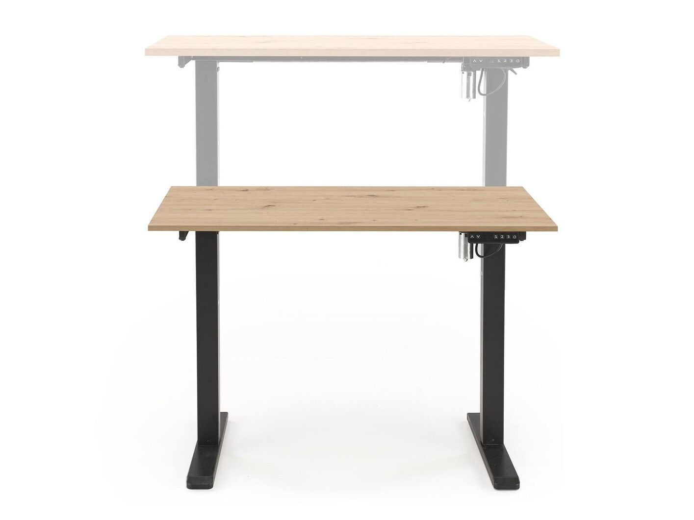 Reguleeritava kõrgusega töölaud Houston 1704 (Artisan tamm + Must)