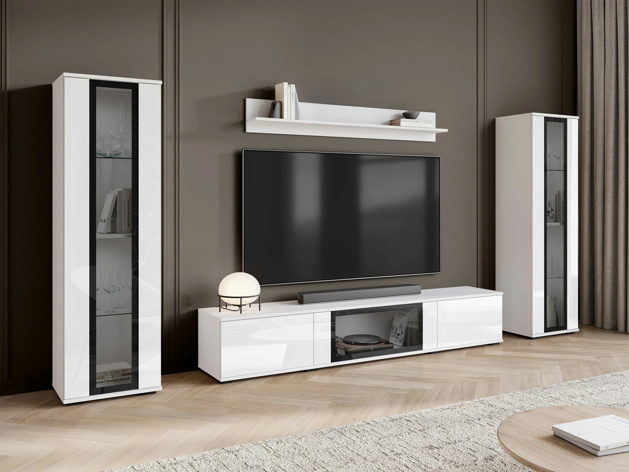 Elutoa komplekt Torcame 103 (Valge + Läikiv valge)