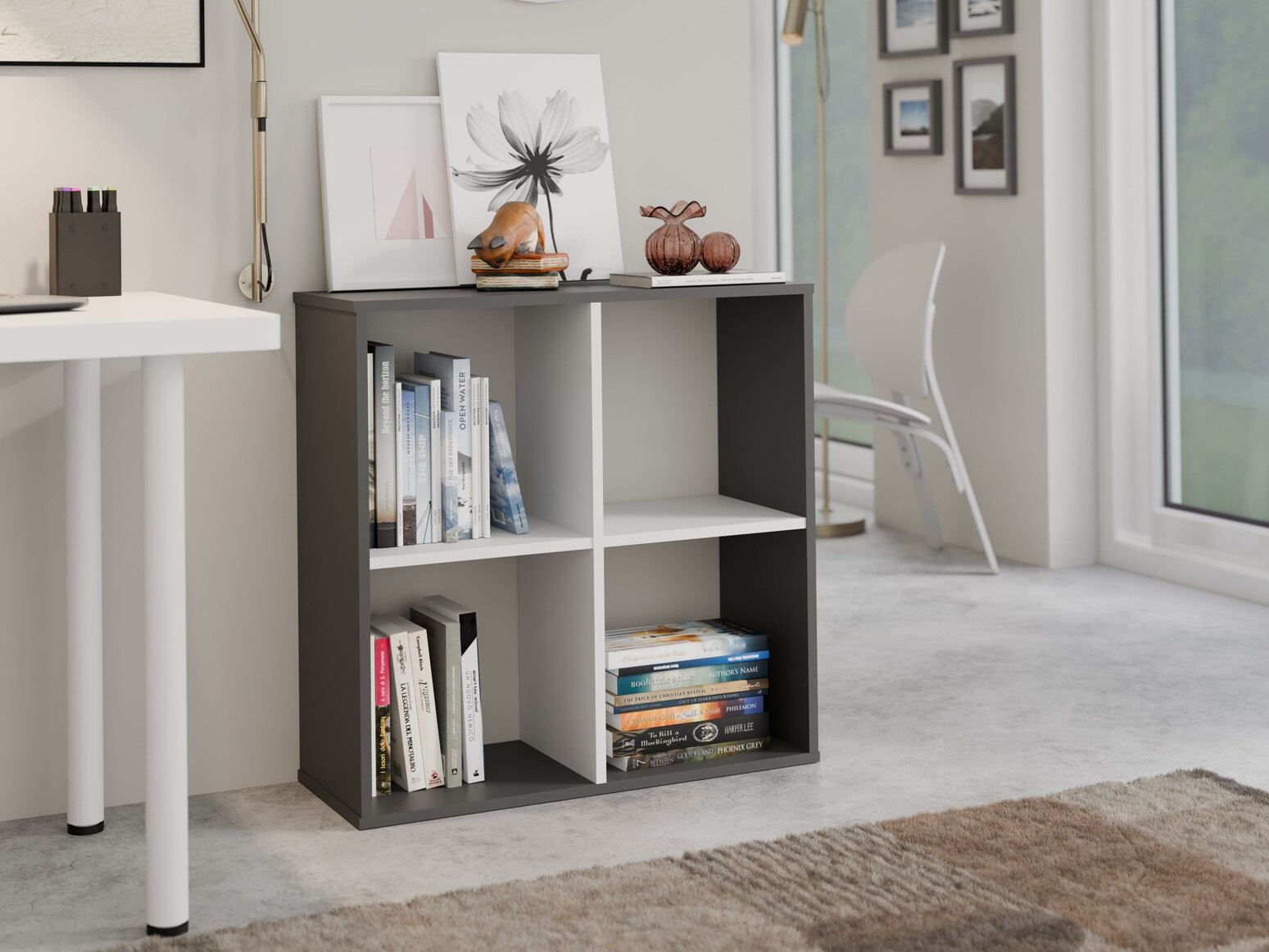 Riiul Mandeville 285 (Valge + Antratsiit)