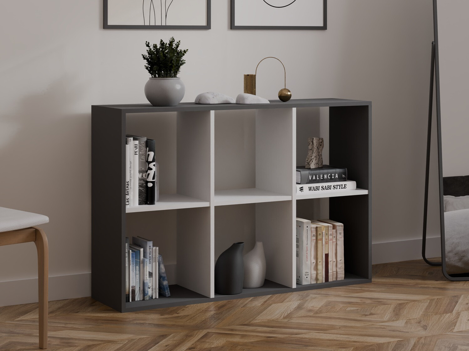 Riiul Mandeville 287 (Valge + Antratsiit)