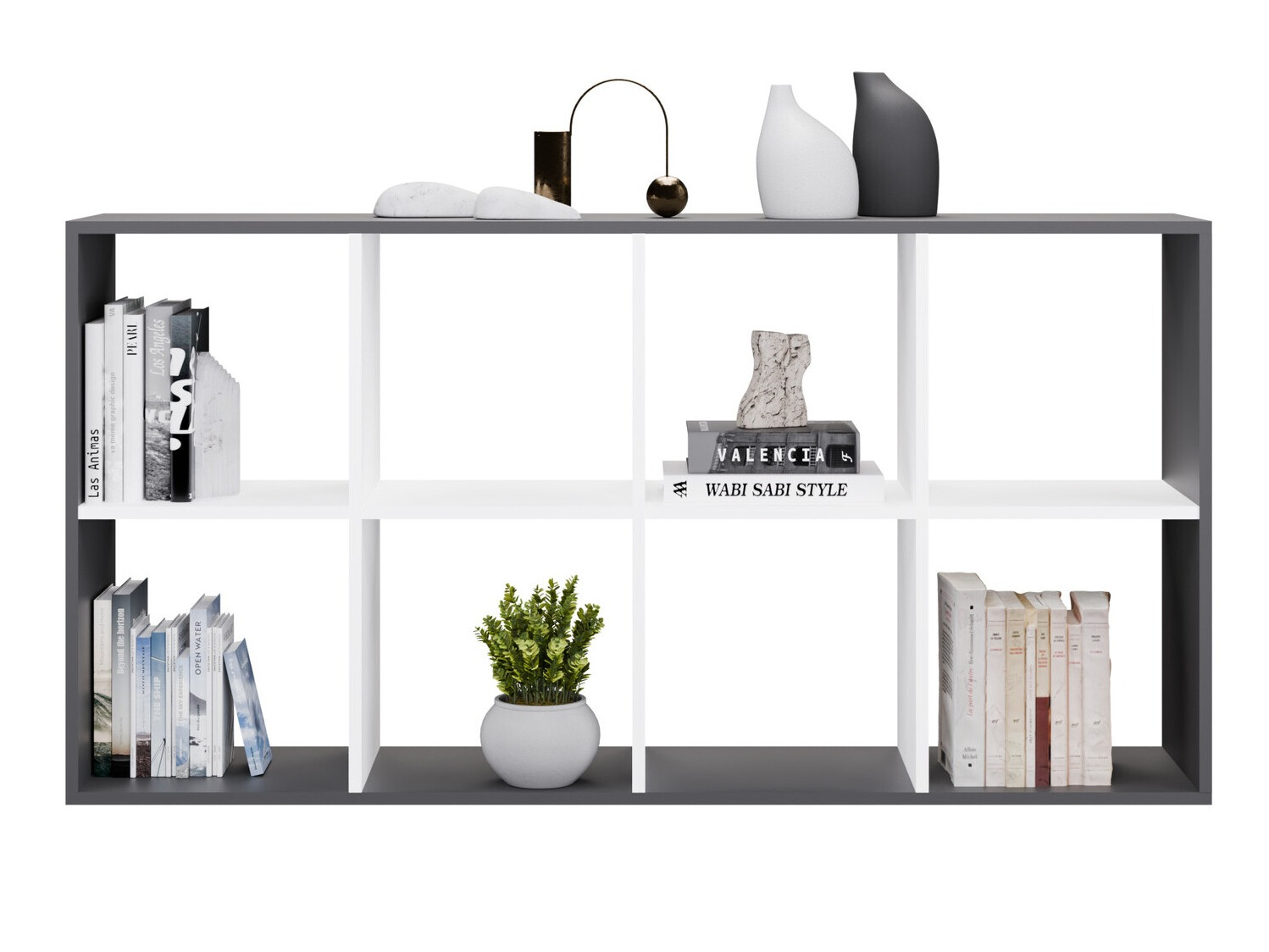 Riiul Mandeville 288 (Valge + Antratsiit)