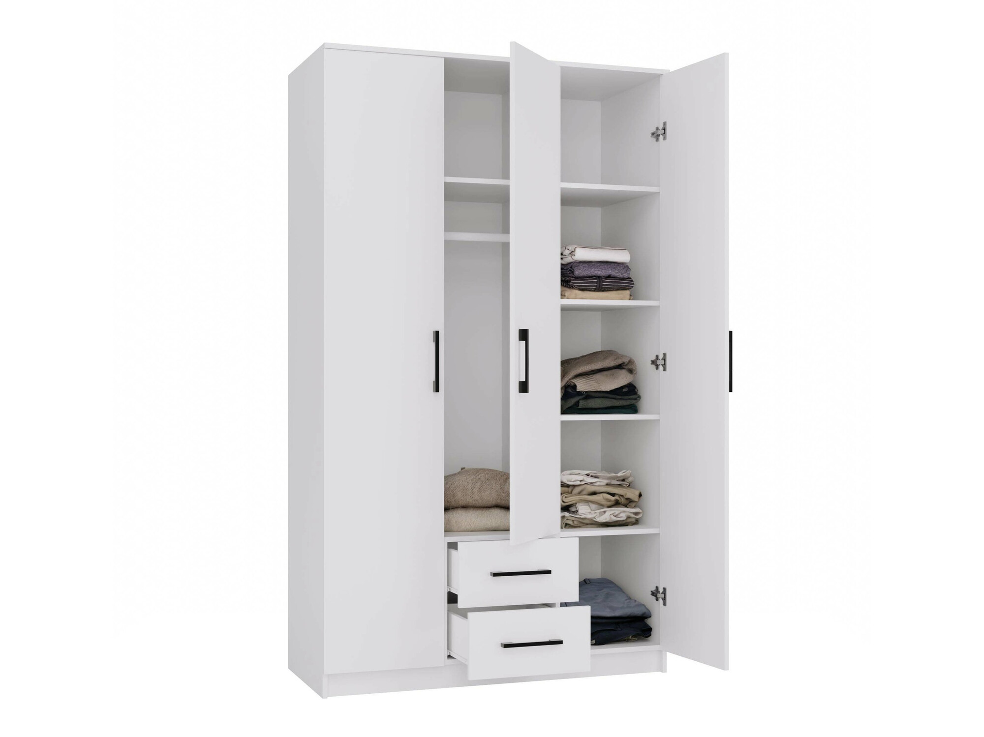 Riidekapp Mandeville 116 (Valge)