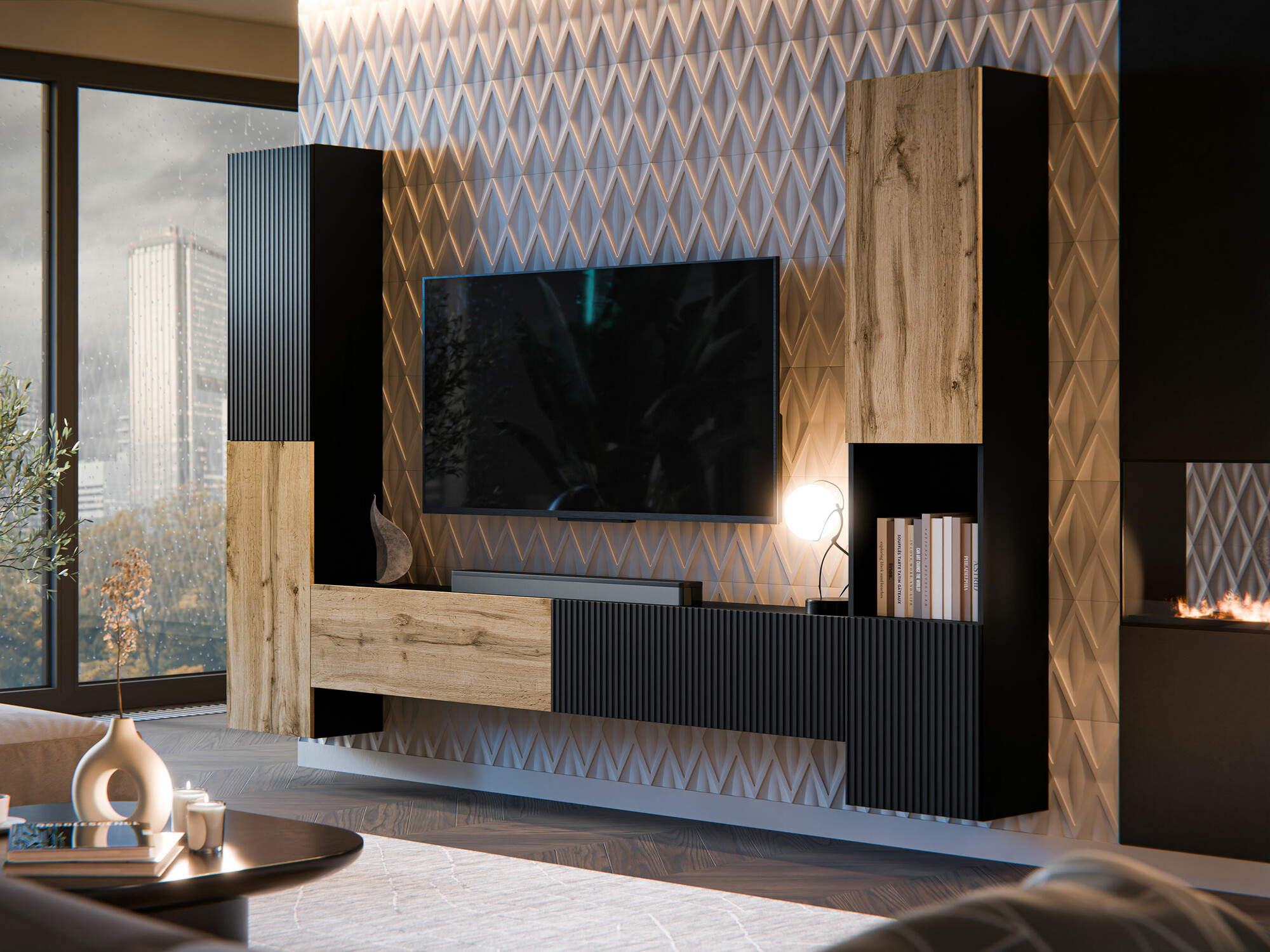 Elutoa komplekt Calveru 105 (Must + Wotani tamm)