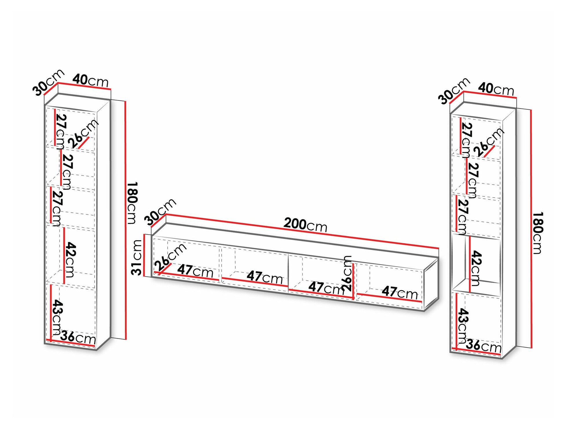 Elutoa komplekt Calveru 105 (Must)