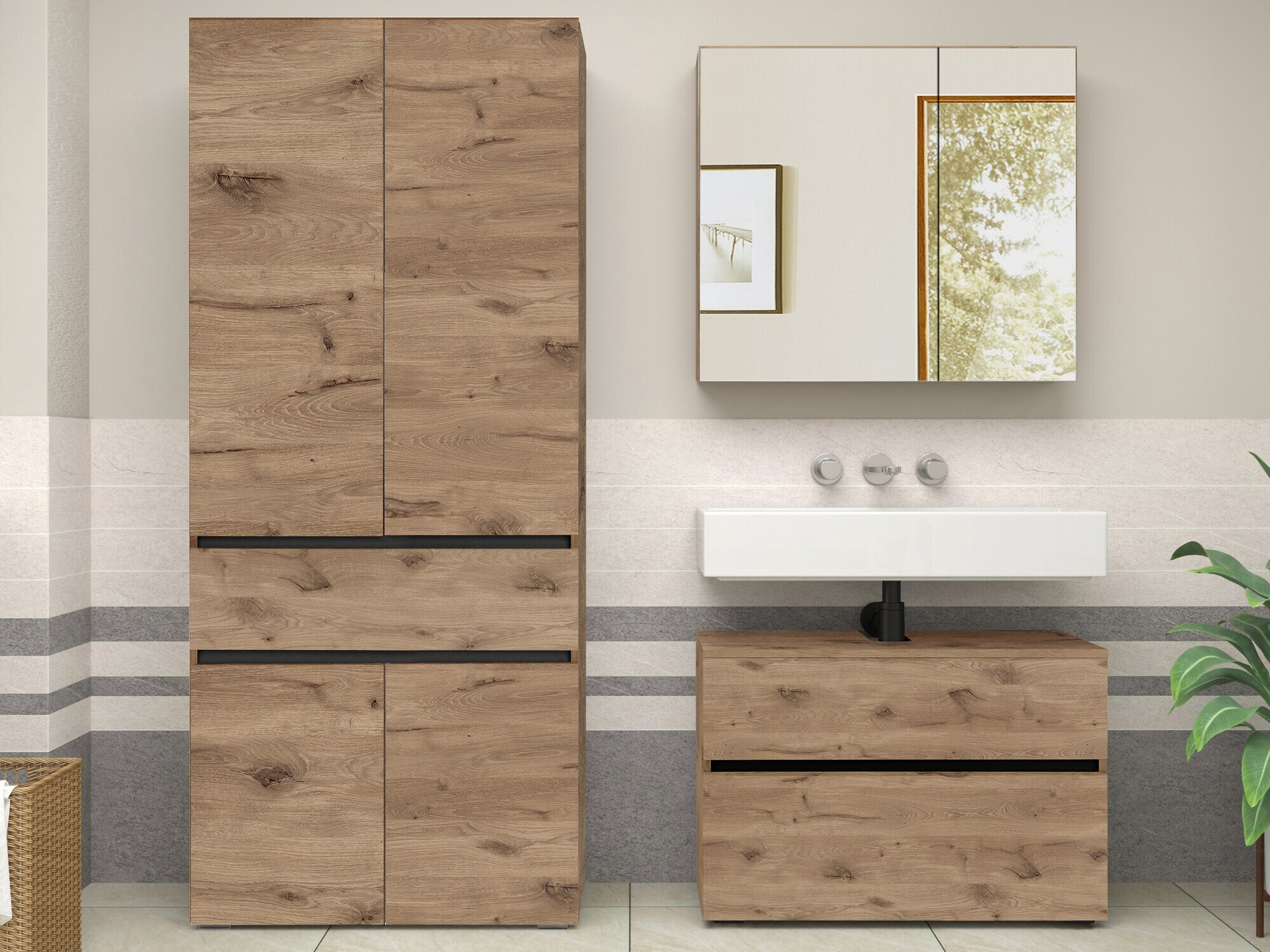 Vannitoa põrandakapp Soncamu 113 (Tamm)