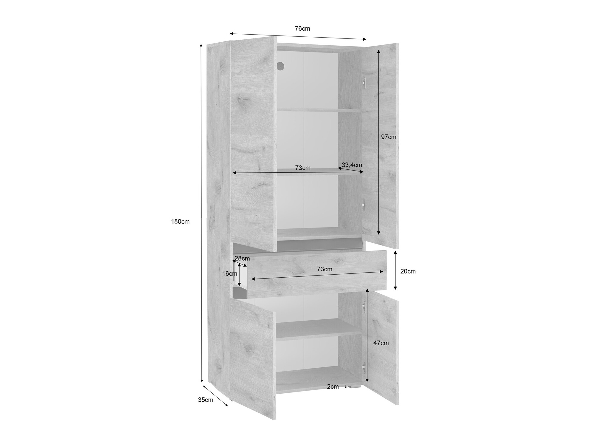 Vannitoa põrandakapp Soncamu 113 (Tamm)