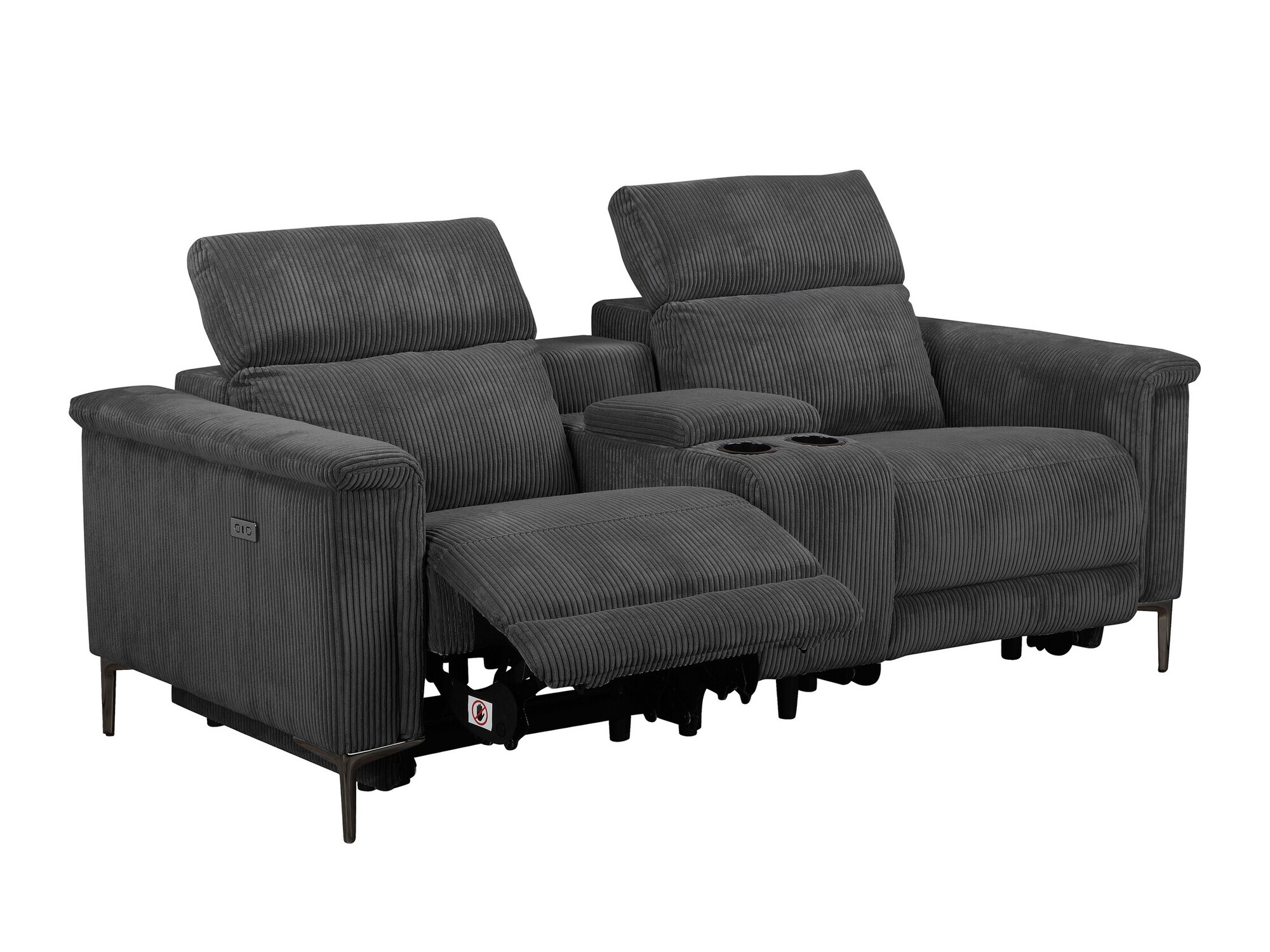 Diivan recliner Denton 1468 (Antratsiit)