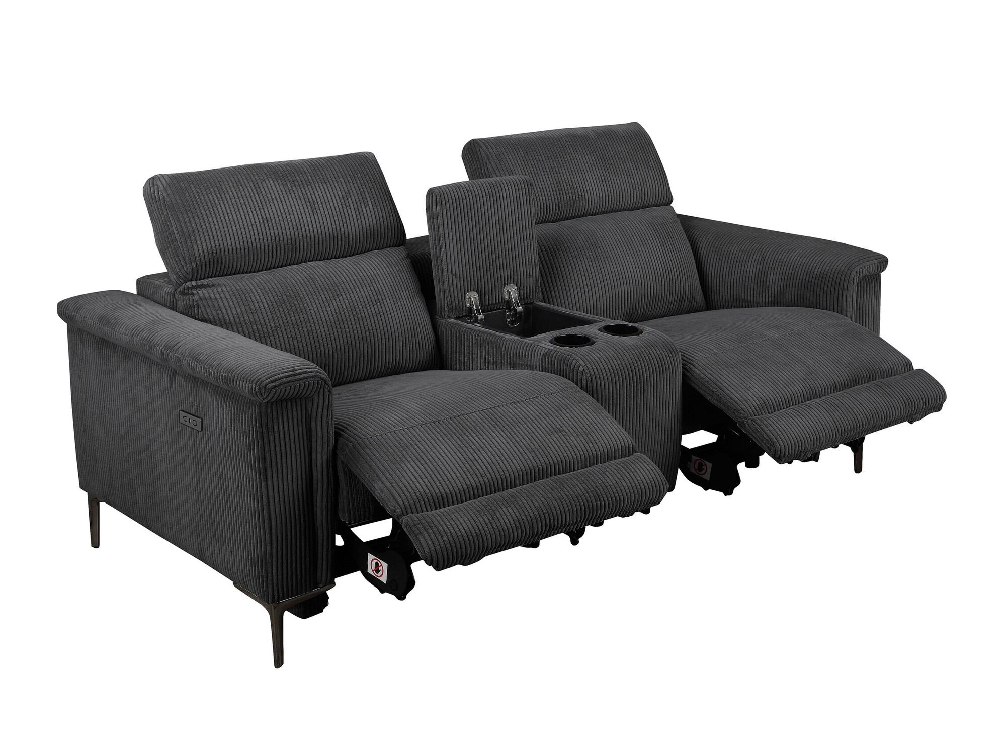 Diivan recliner Denton 1468 (Antratsiit)