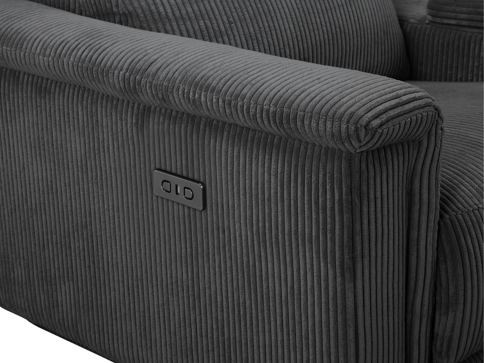 Diivan recliner Denton 1468 (Antratsiit)