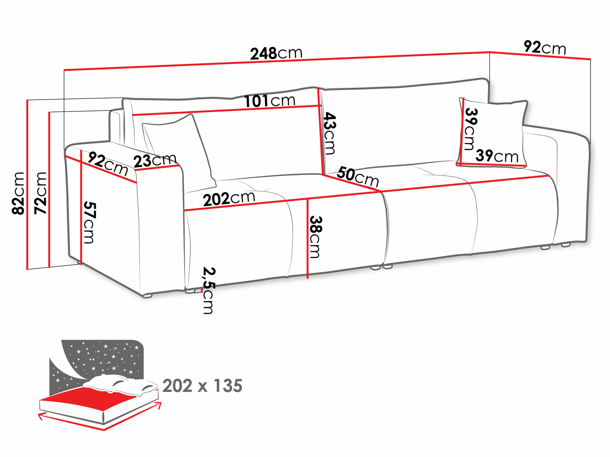 Diivanvoodi Comfivo Laurus (Velo 627)