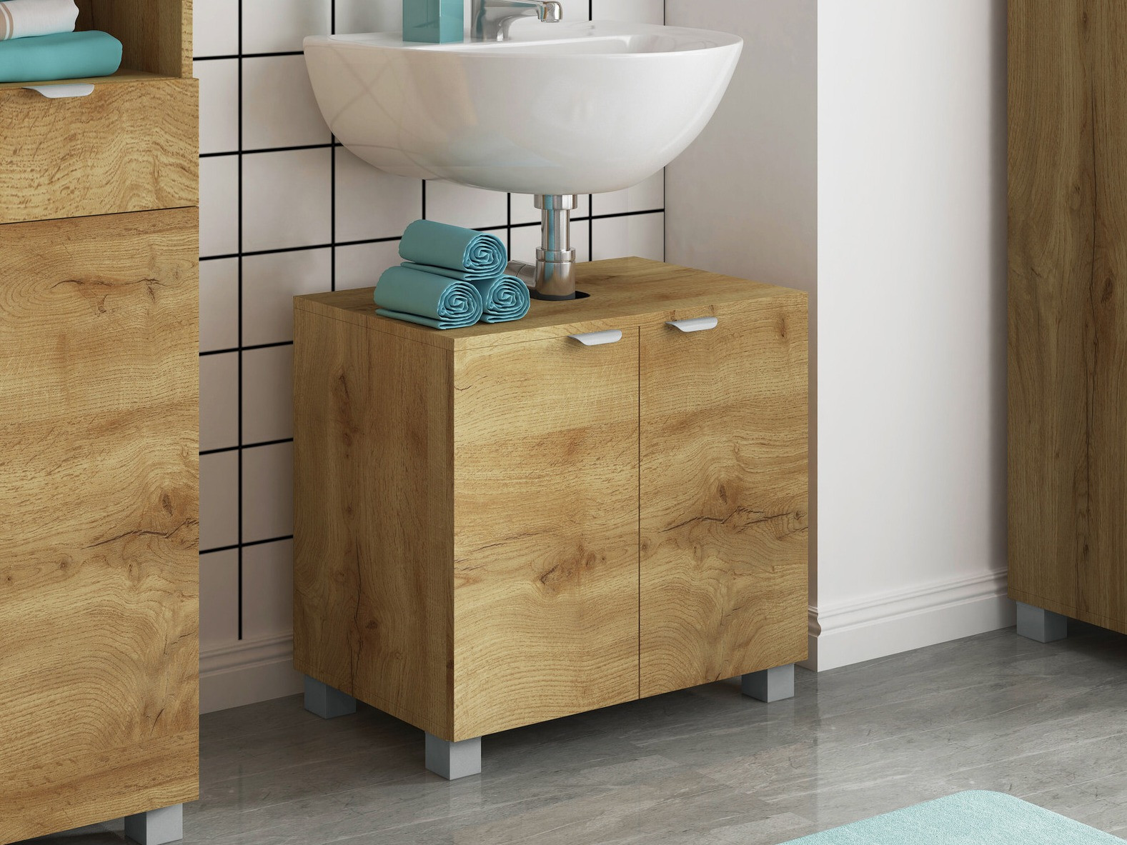 Vannitoa põrandakapp kraanikausile Denton 1469