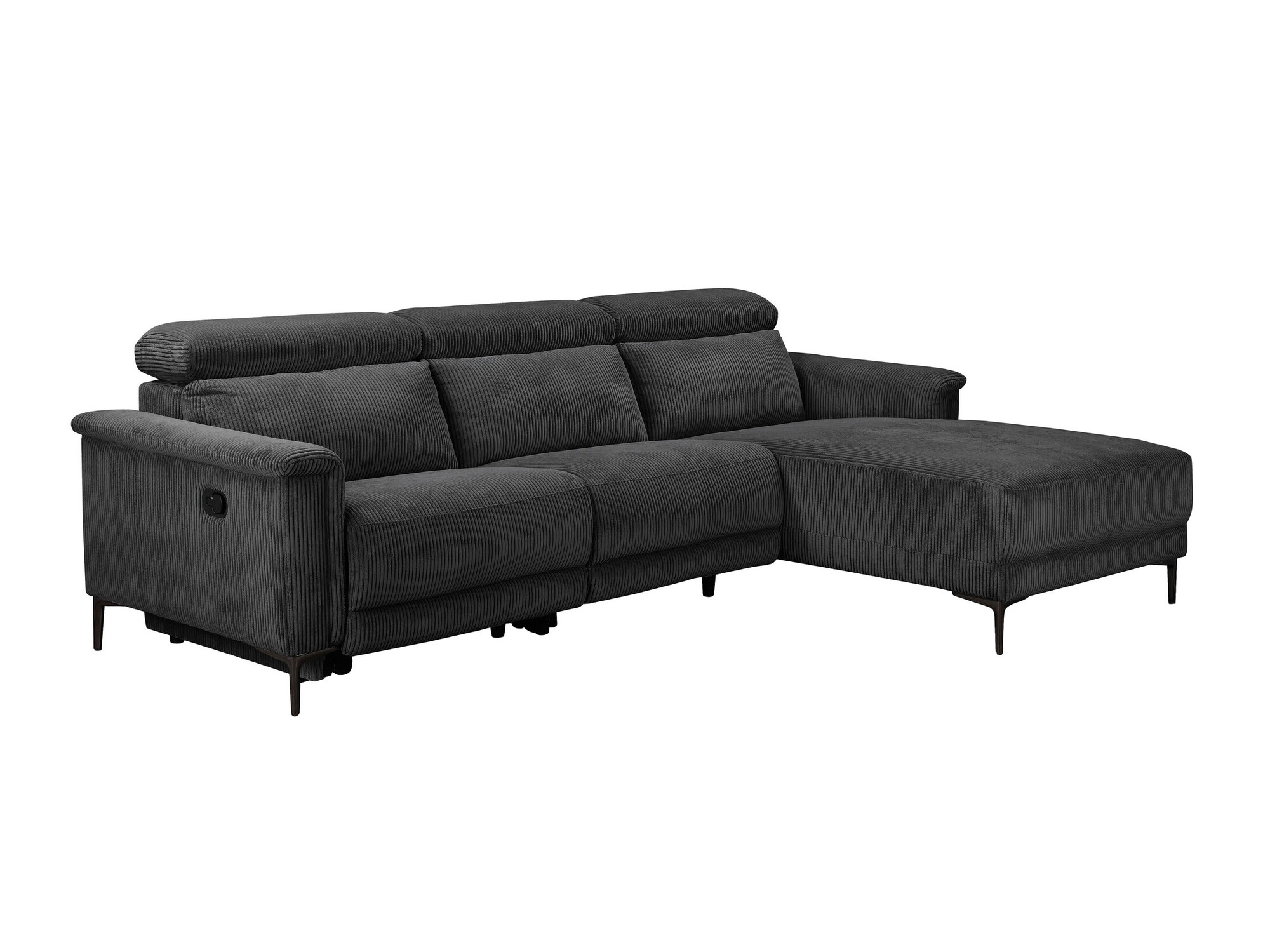 Pehme nurga recliner Denton 1474 (Antratsiit)