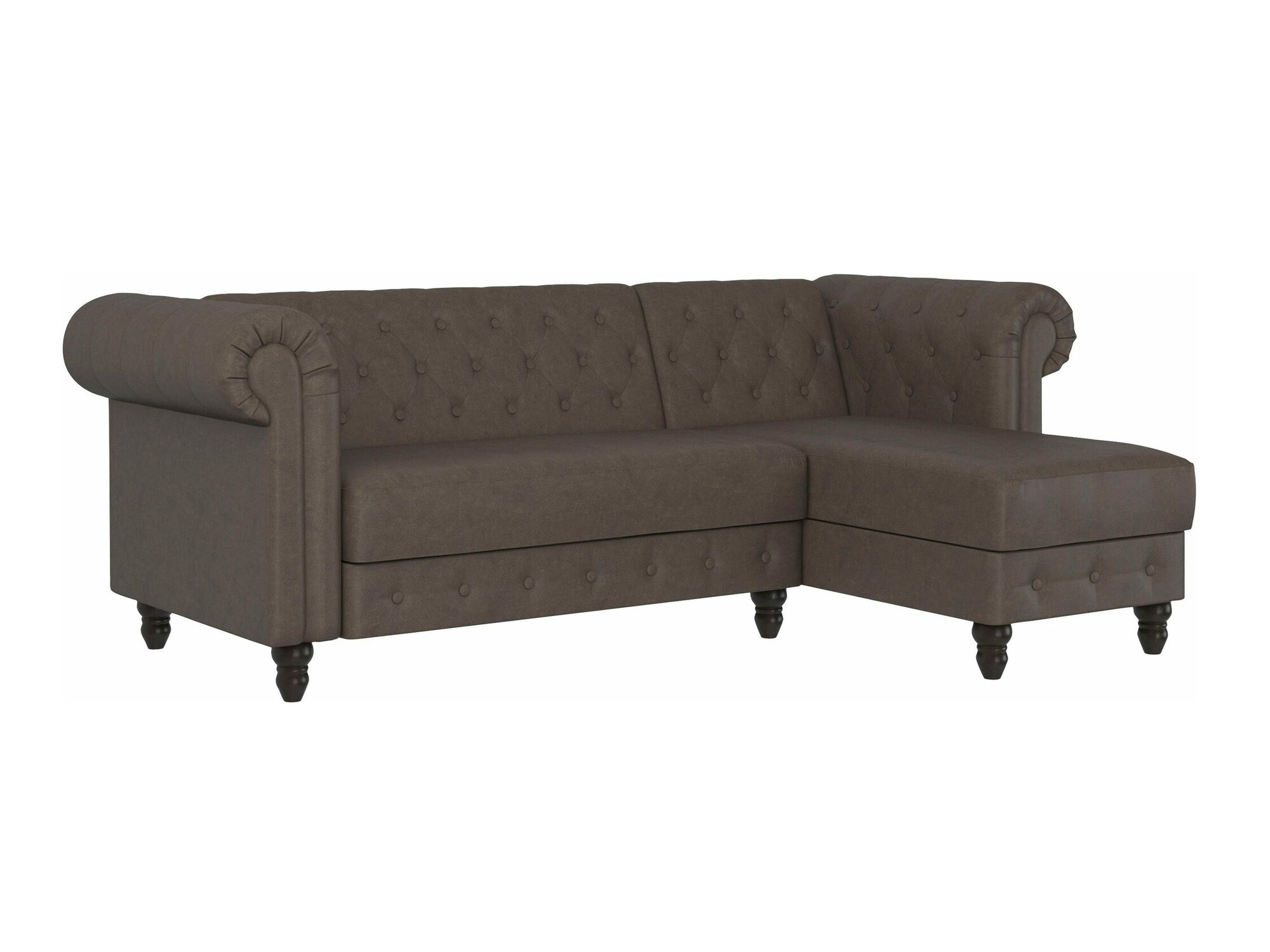 Chesterfield nurgadiivan Tulsa 622 (Pruun)