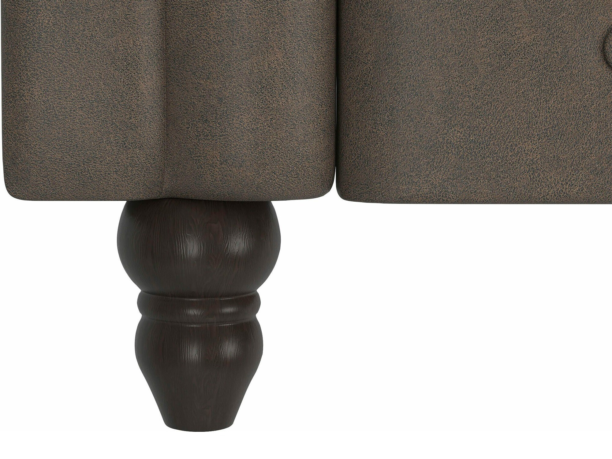 Chesterfield nurgadiivan Tulsa 622 (Tumepruun)