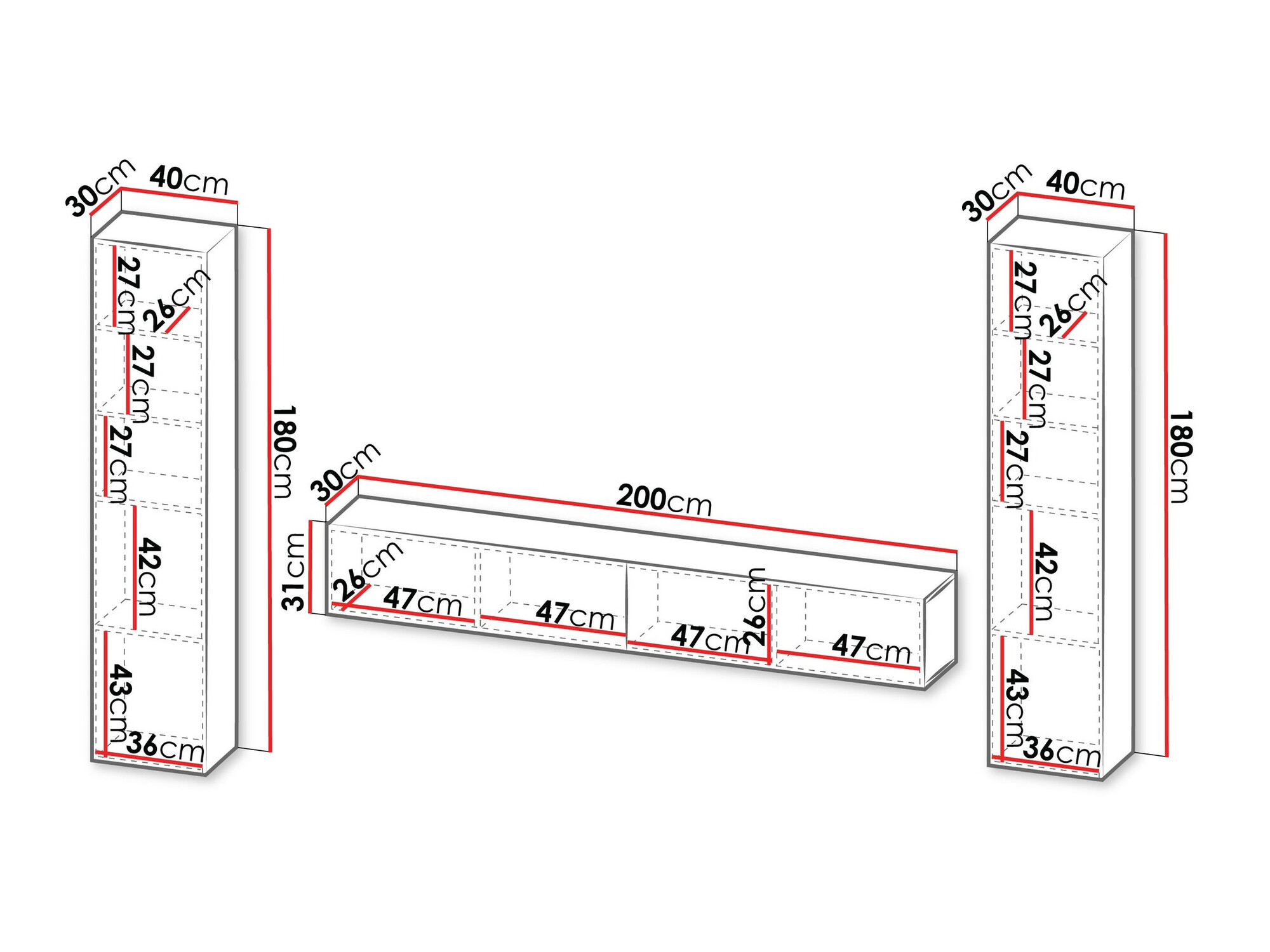 Elutoa komplekt Calveru 106 (Must)