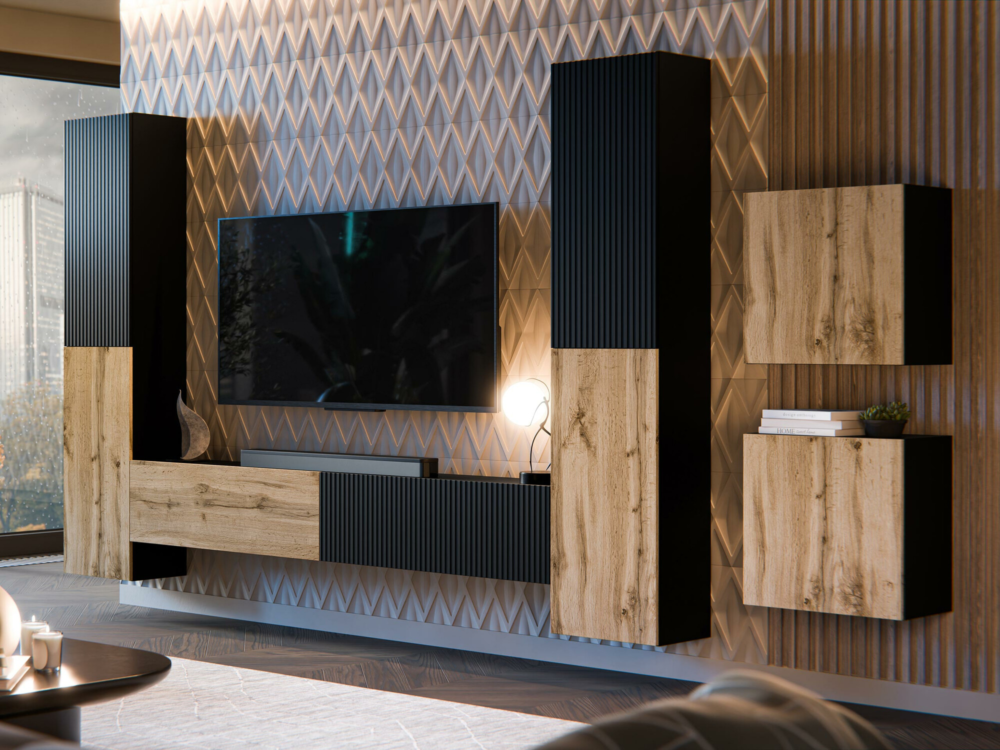 Elutoa komplekt Calveru 109 (Must + Wotani tamm)