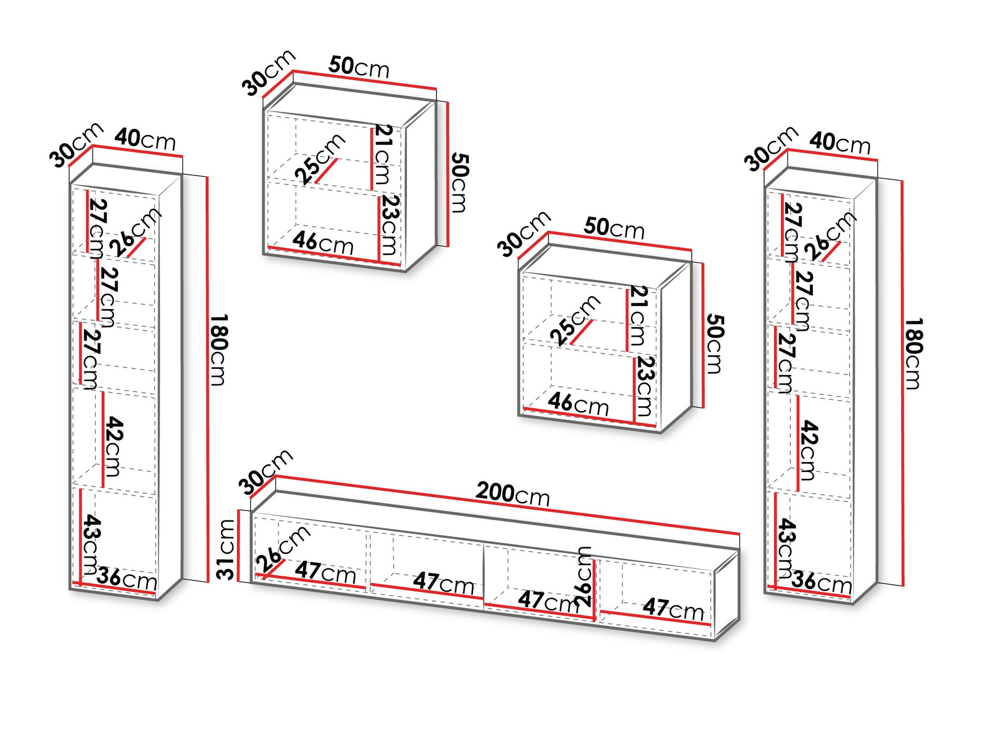 Elutoa komplekt Calveru 109 (Must)