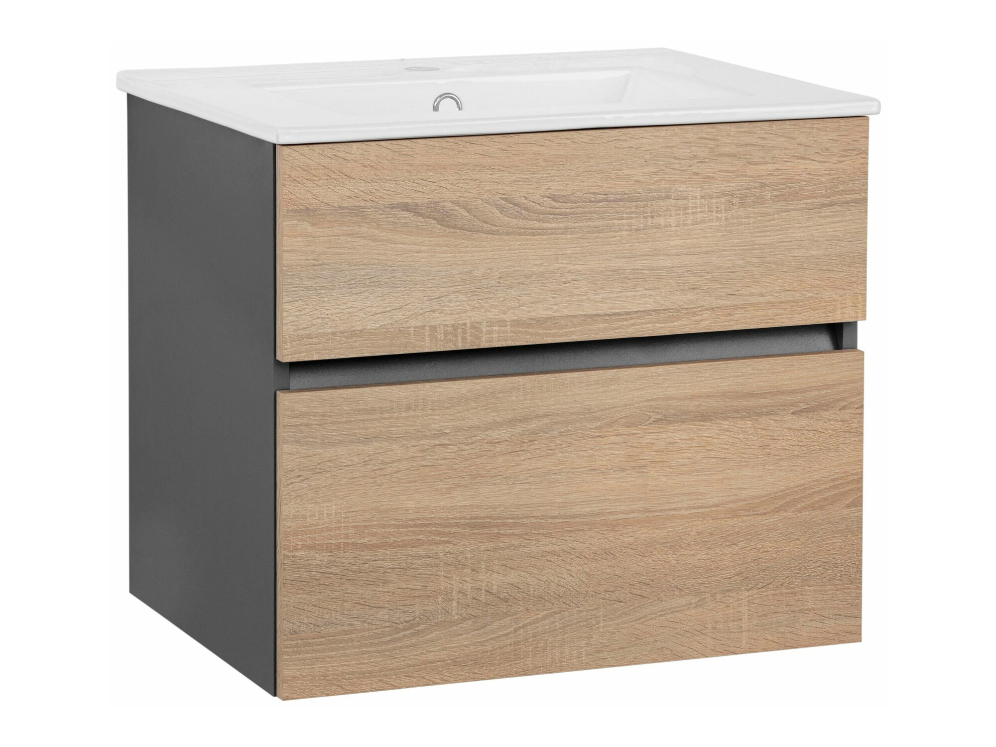 Vannitoa põrandakapp kraanikausile Denton 1478 (Antratsiit + Tamm)