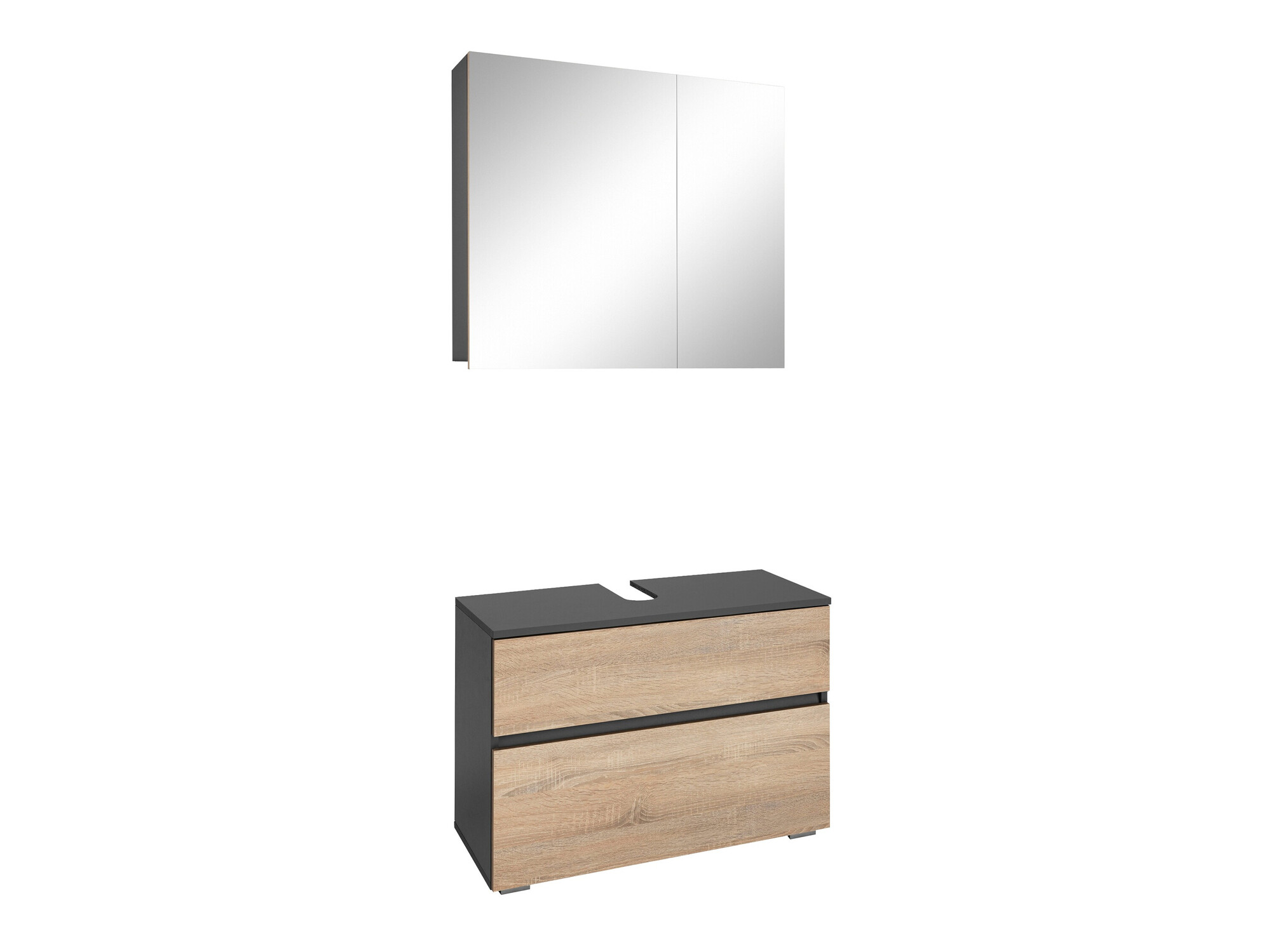 Vannitoakomplekt Soncamu 116 (Antratsiit + Tamm)