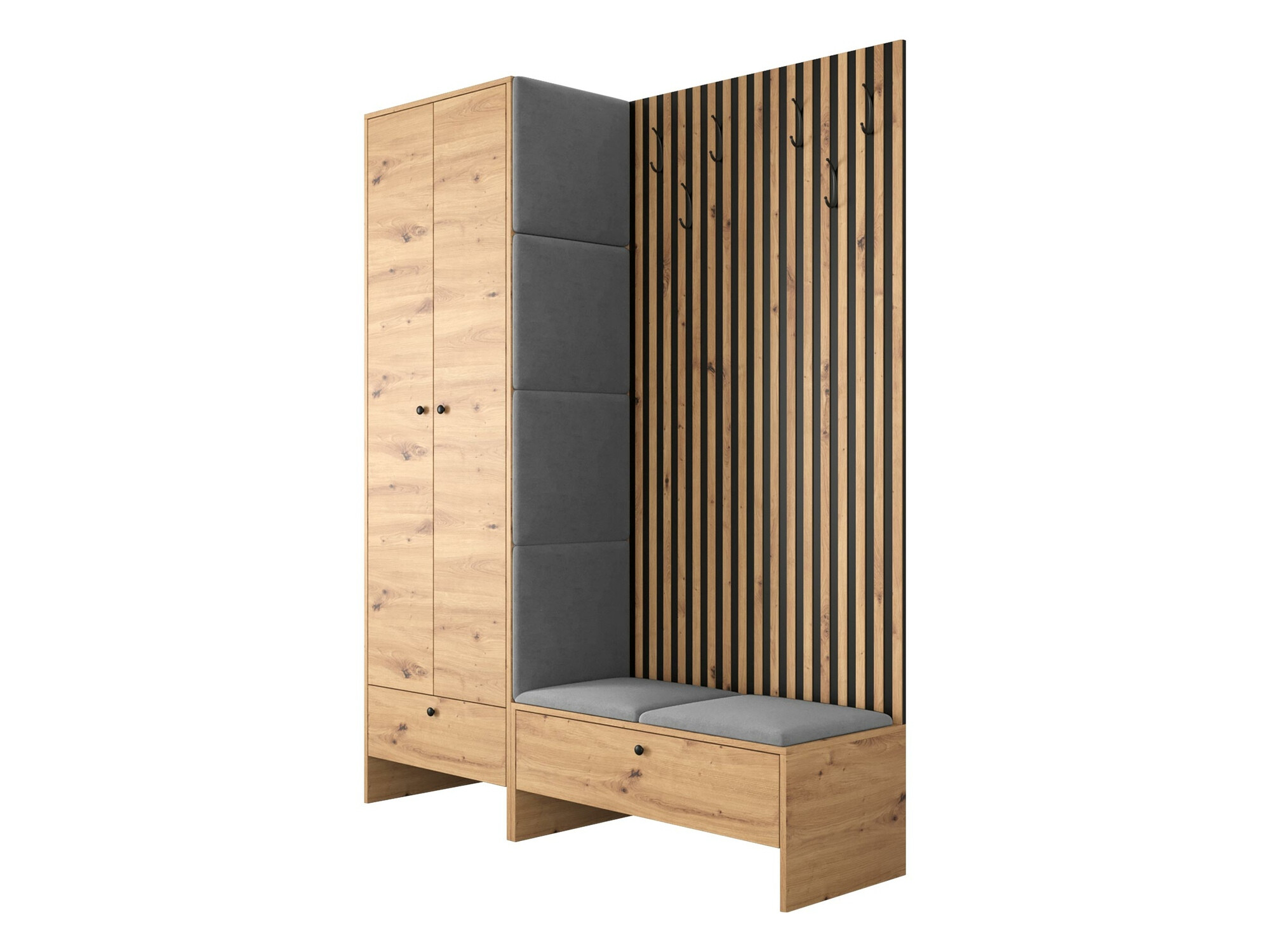 Esikukomplekt Donio III (Artisan tamm + Manila 16)