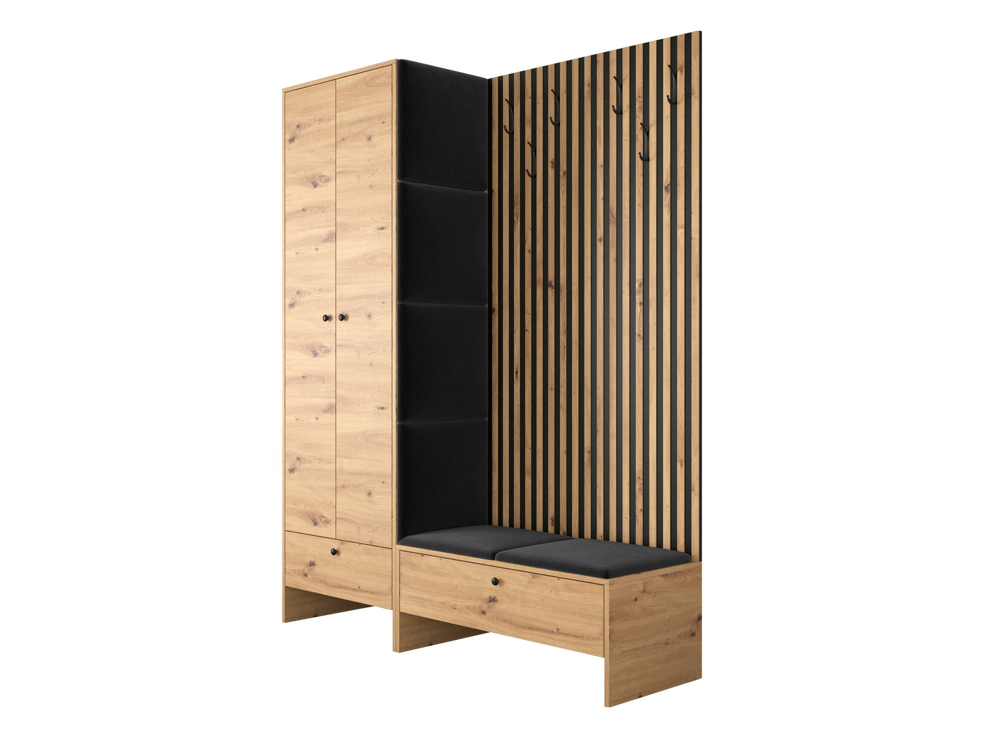 Esikukomplekt Donio III (Artisan tamm + Manila 18)