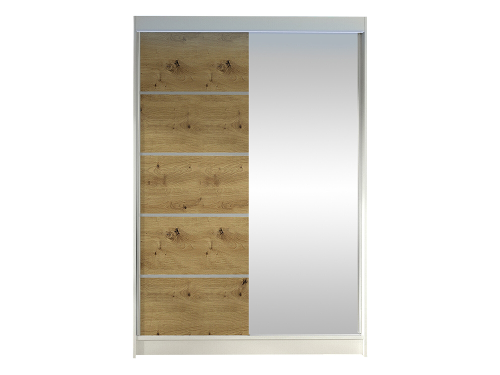 Riidekapp Closico Salvor III (Valge + Artisan tamm)