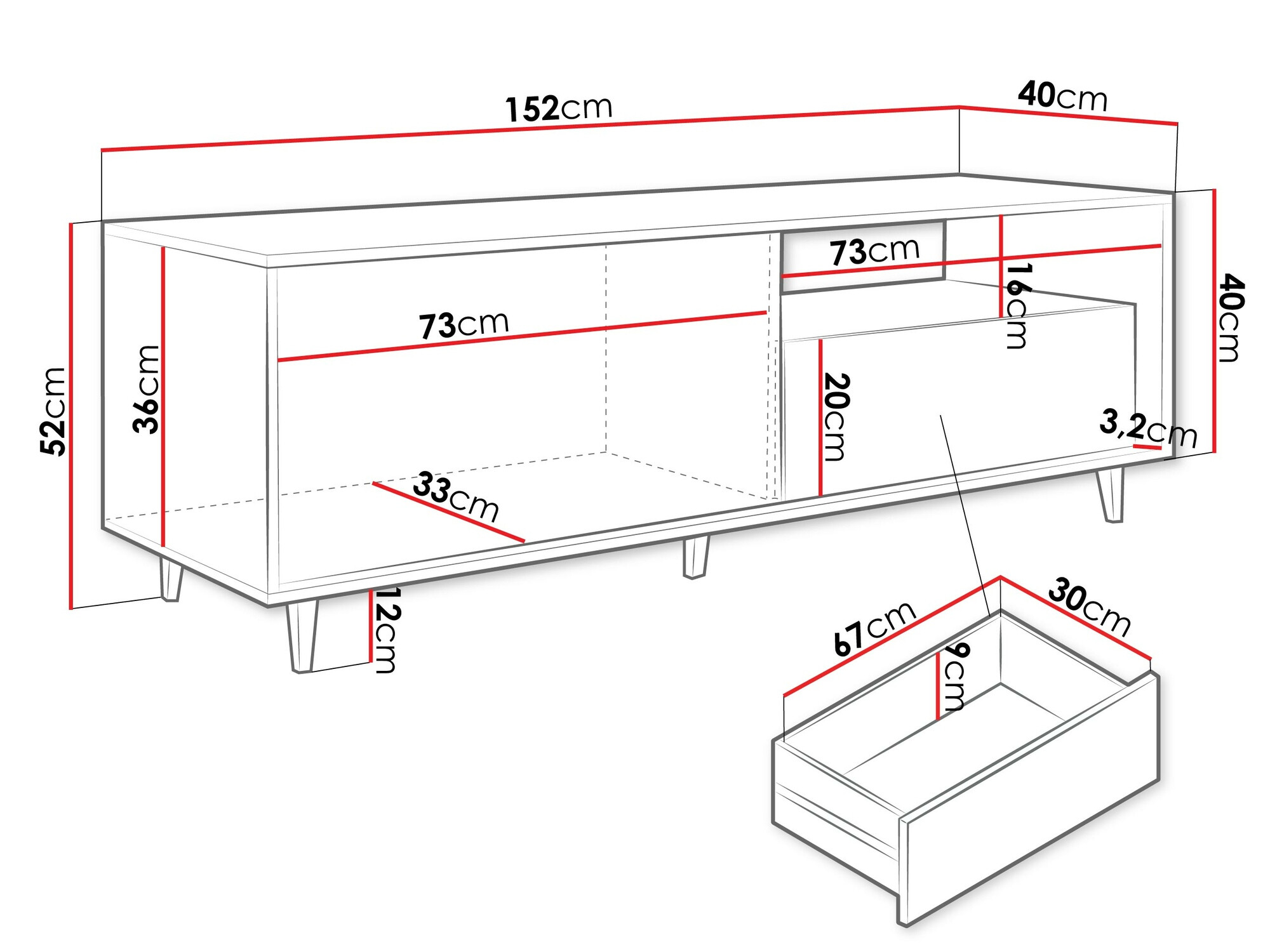 TV-alus Comfivo Romtori