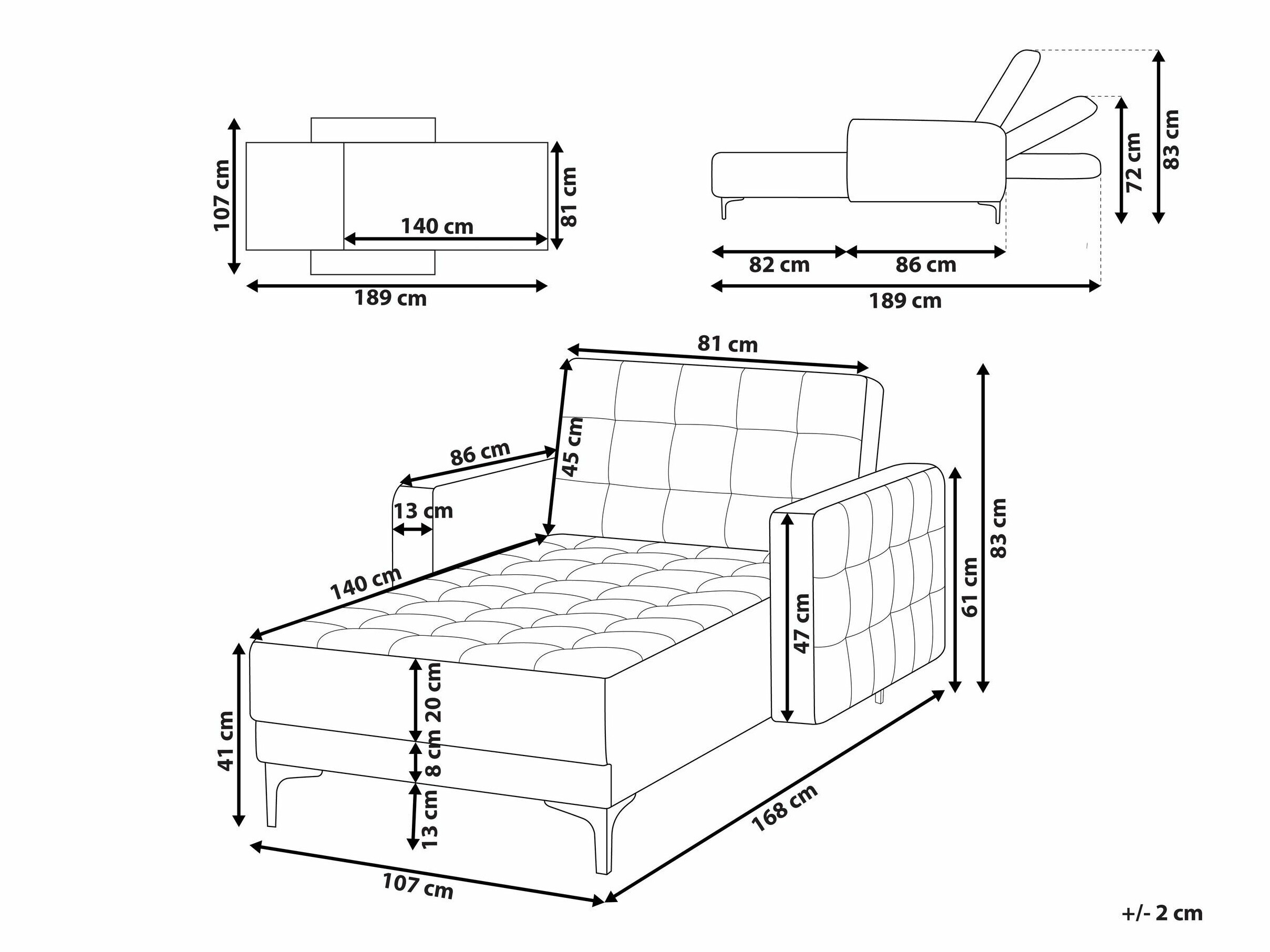 Kušett Felvena 122 (Sinine)