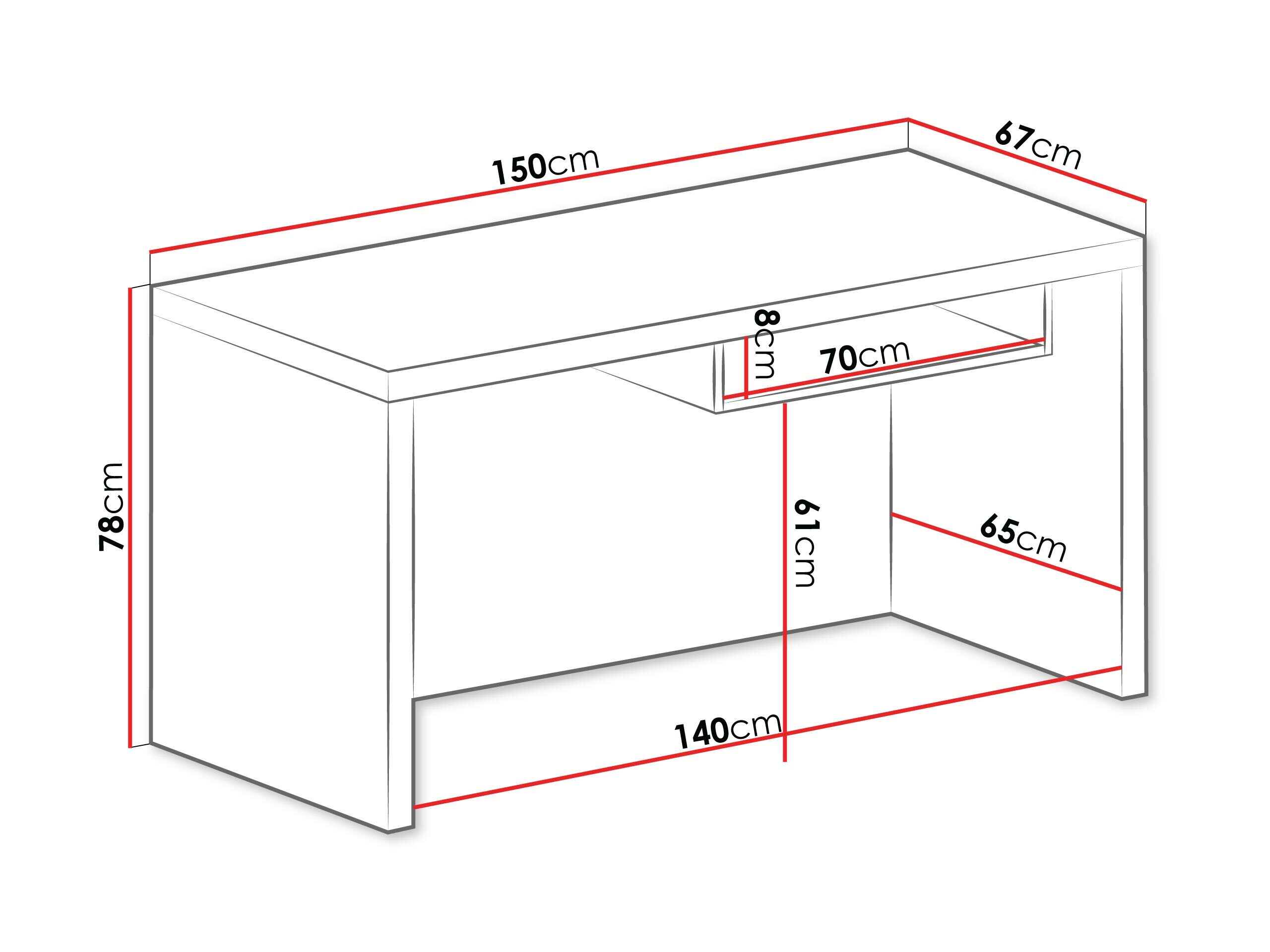 Kirjutuslaud Fiomeri 122 (Santana Oak)