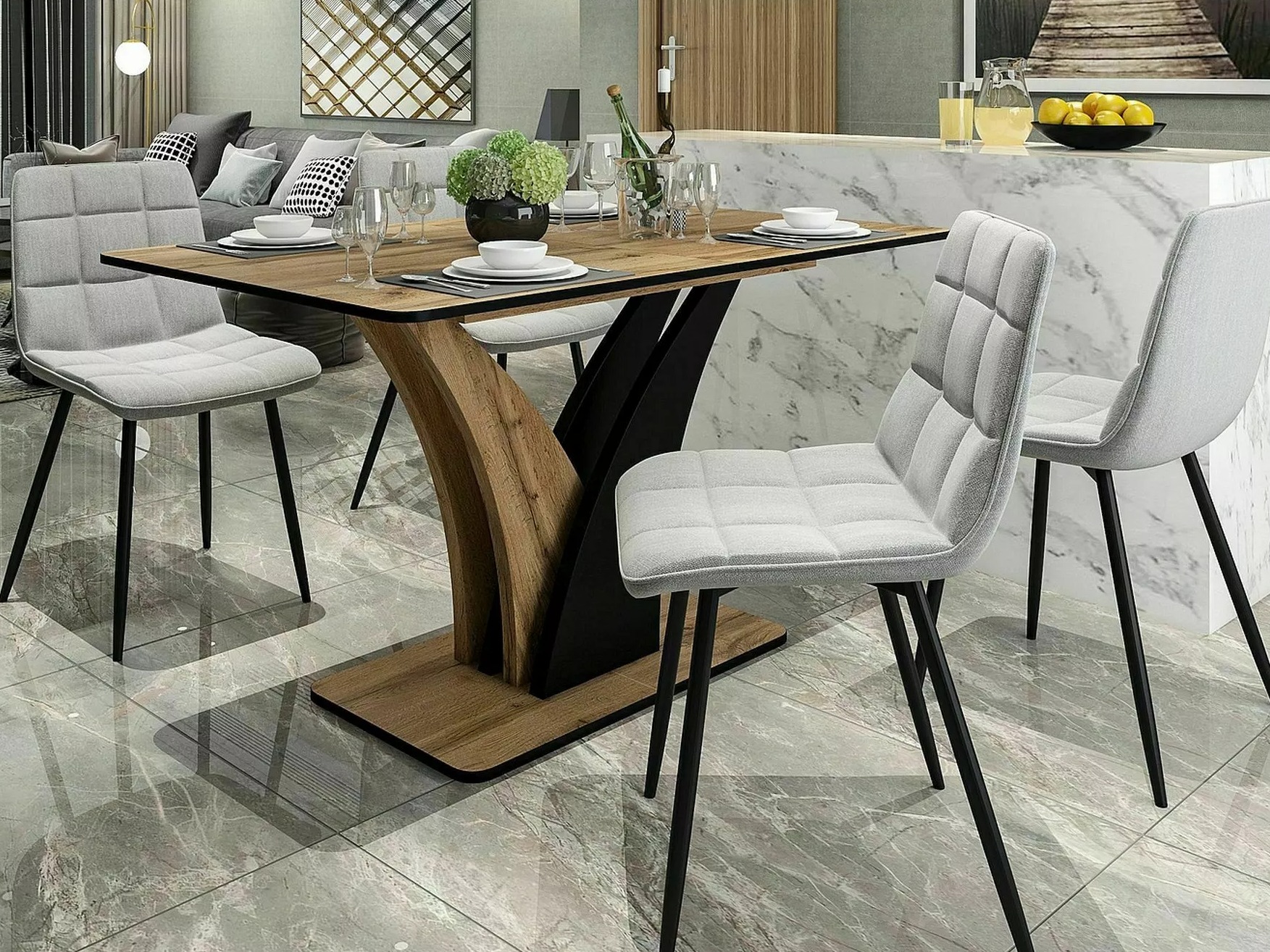 Laud Detroit 761 (Artisan tamm + Must)