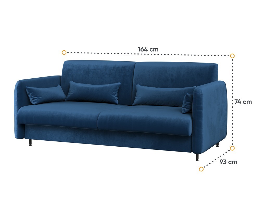 Mööblikomplekt Concept Pro Lenart VI (Läikiv valge + Valge + Sinine)
