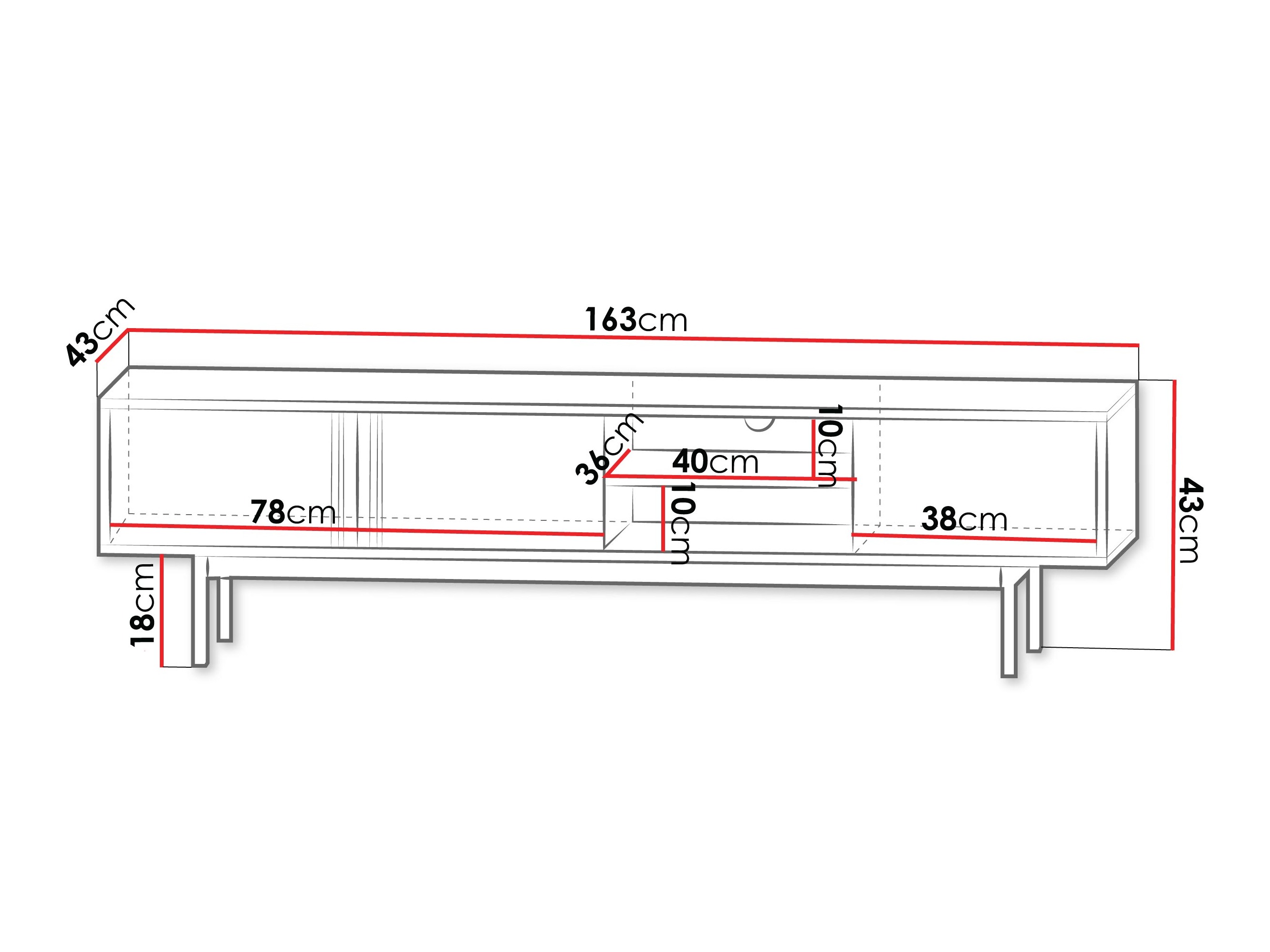 TV-alus Levali 108 (Beež)