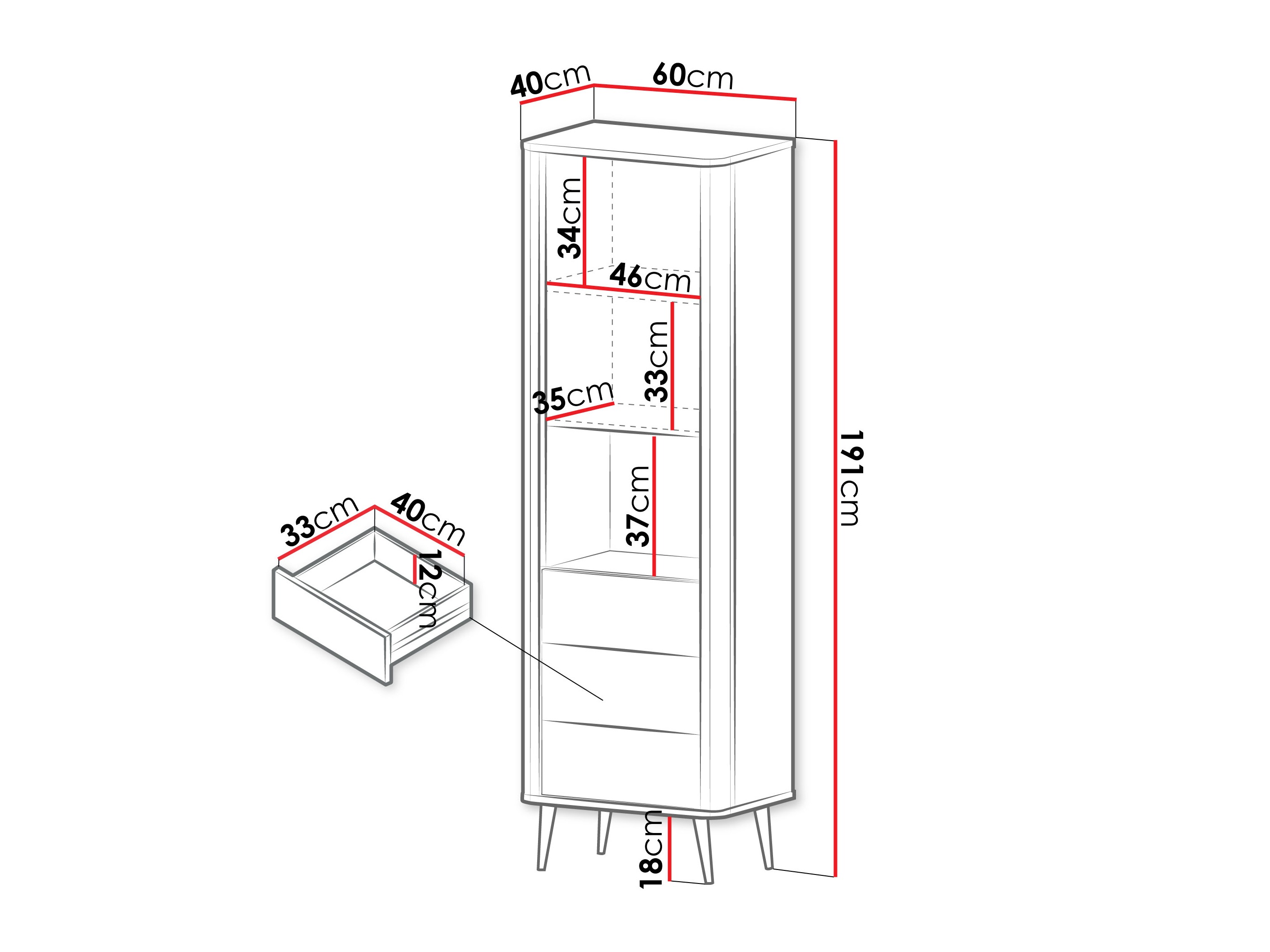 Riiul Lufela 103 (Kašmiir + Hall marmor)