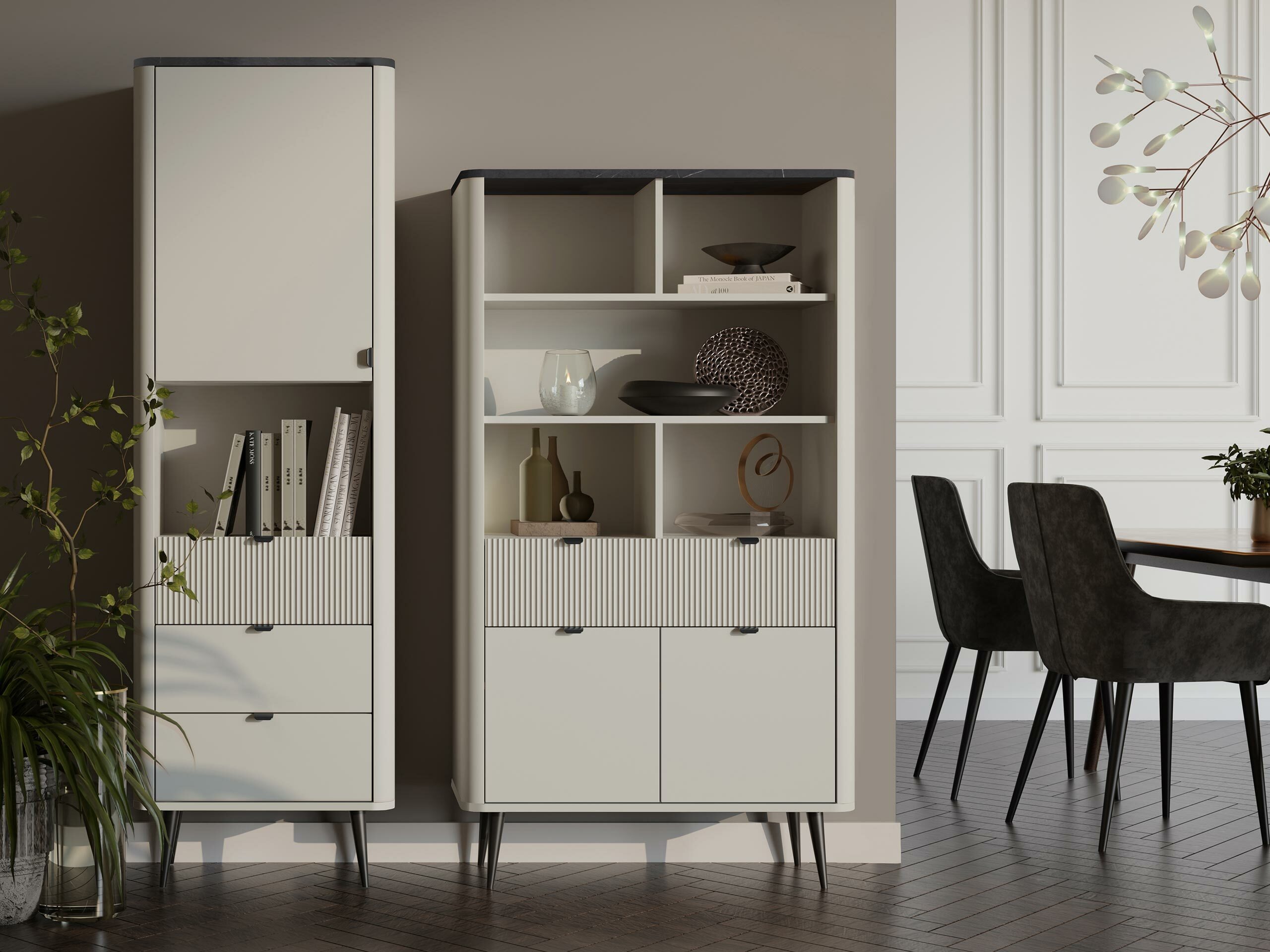 Riiul Lufela 103 (Kašmiir + Hall marmor)