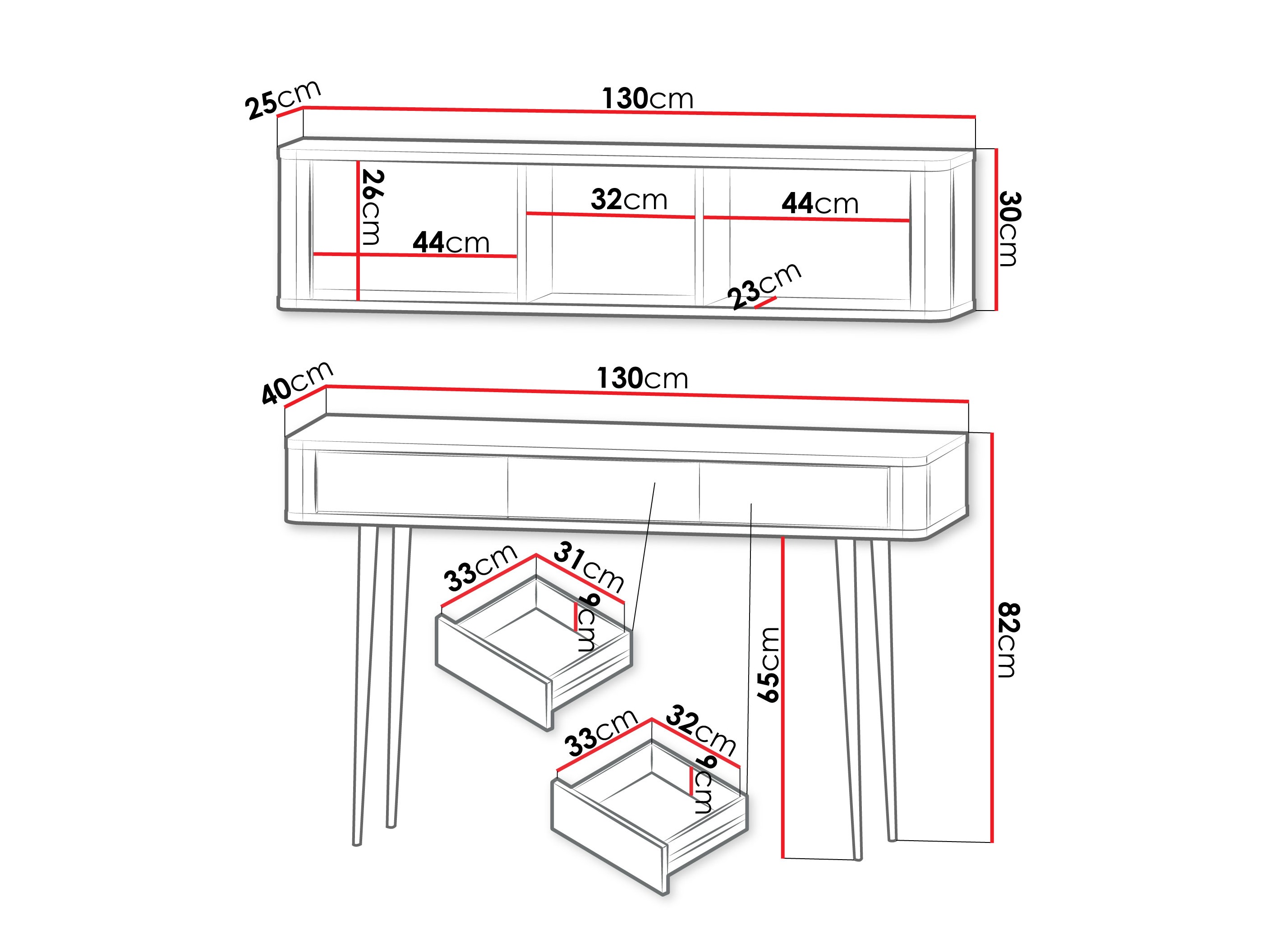 Kodukontori komplekt Lufela 123 (Kašmiir + Hall marmor)