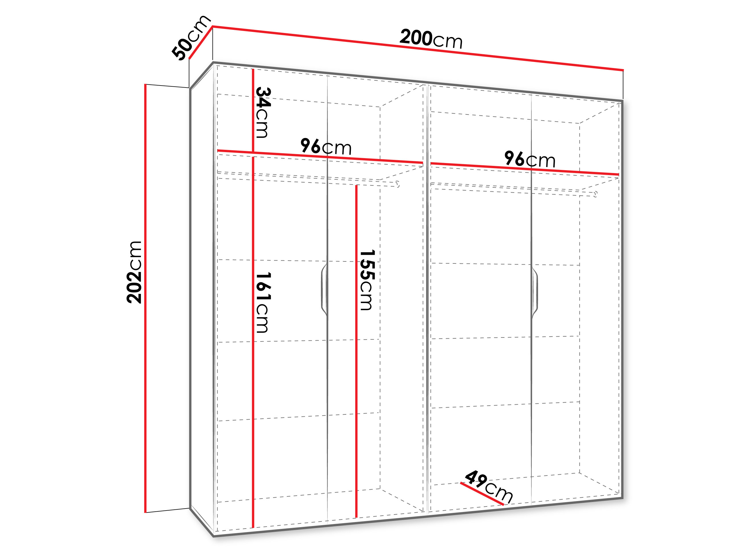 Riidekapp Hartford 513 (Artisan tamm)