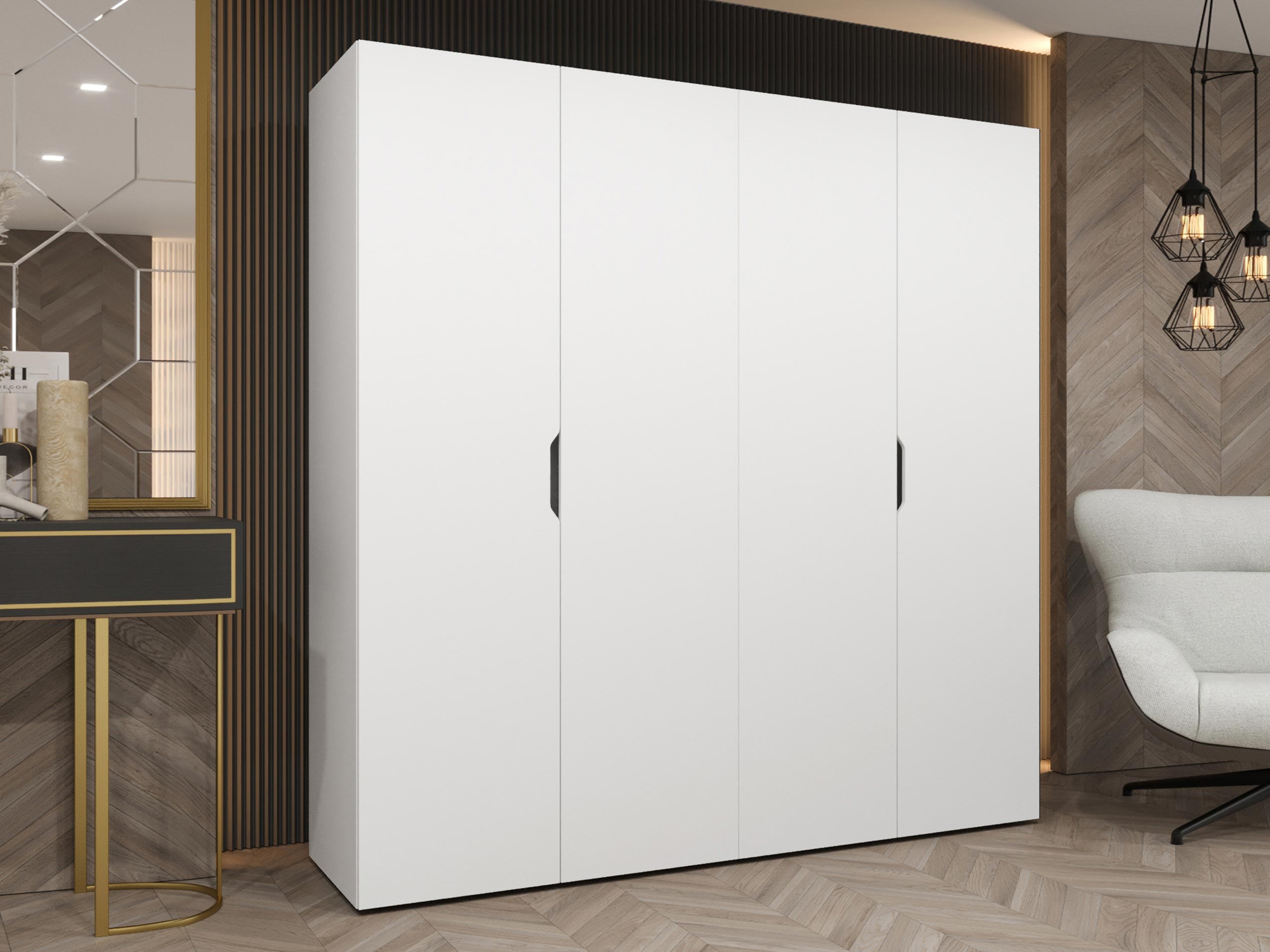 Riidekapp Hartford 513 (Valge)