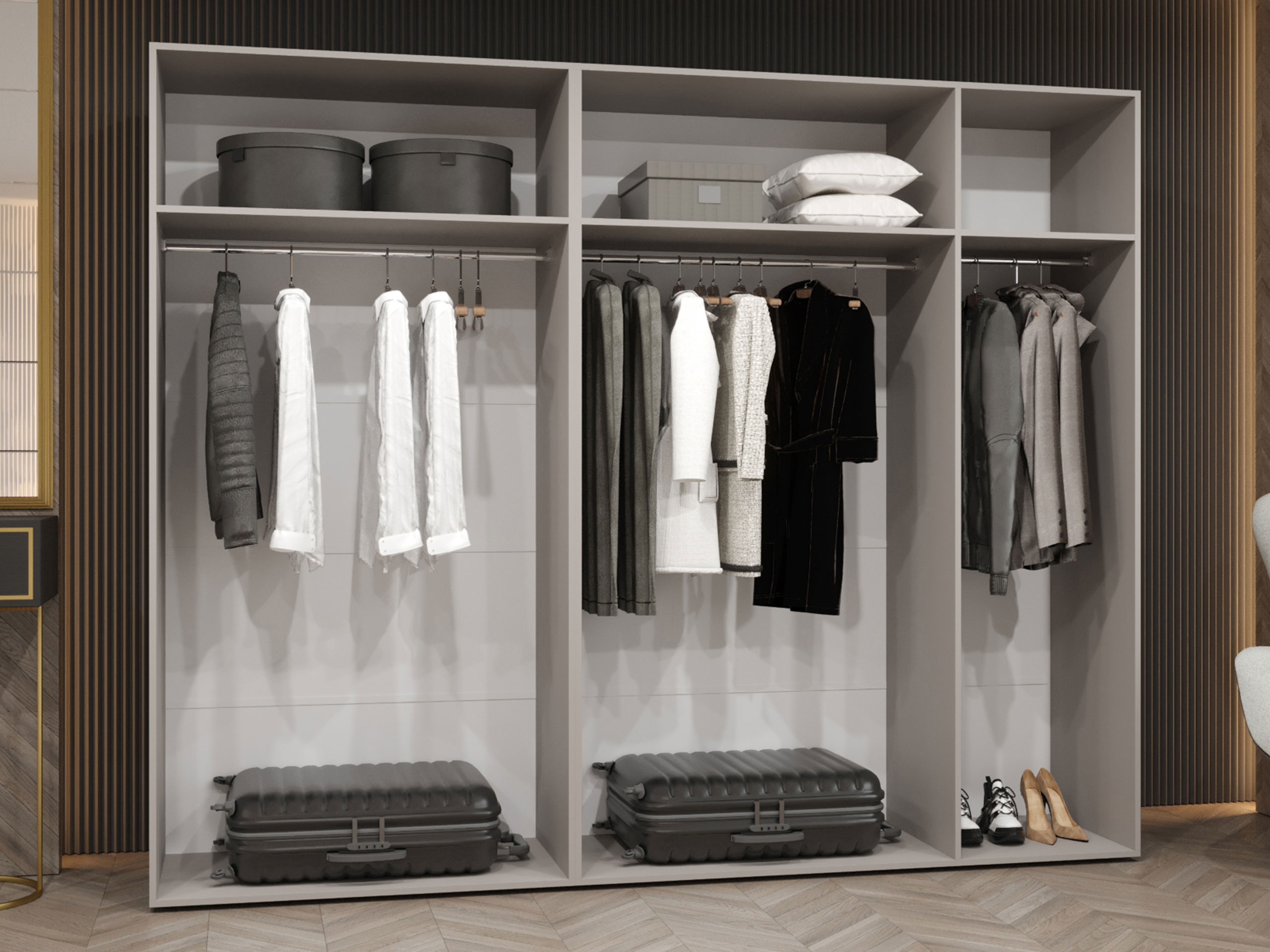 Riidekapp Hartford 516 (Valge)