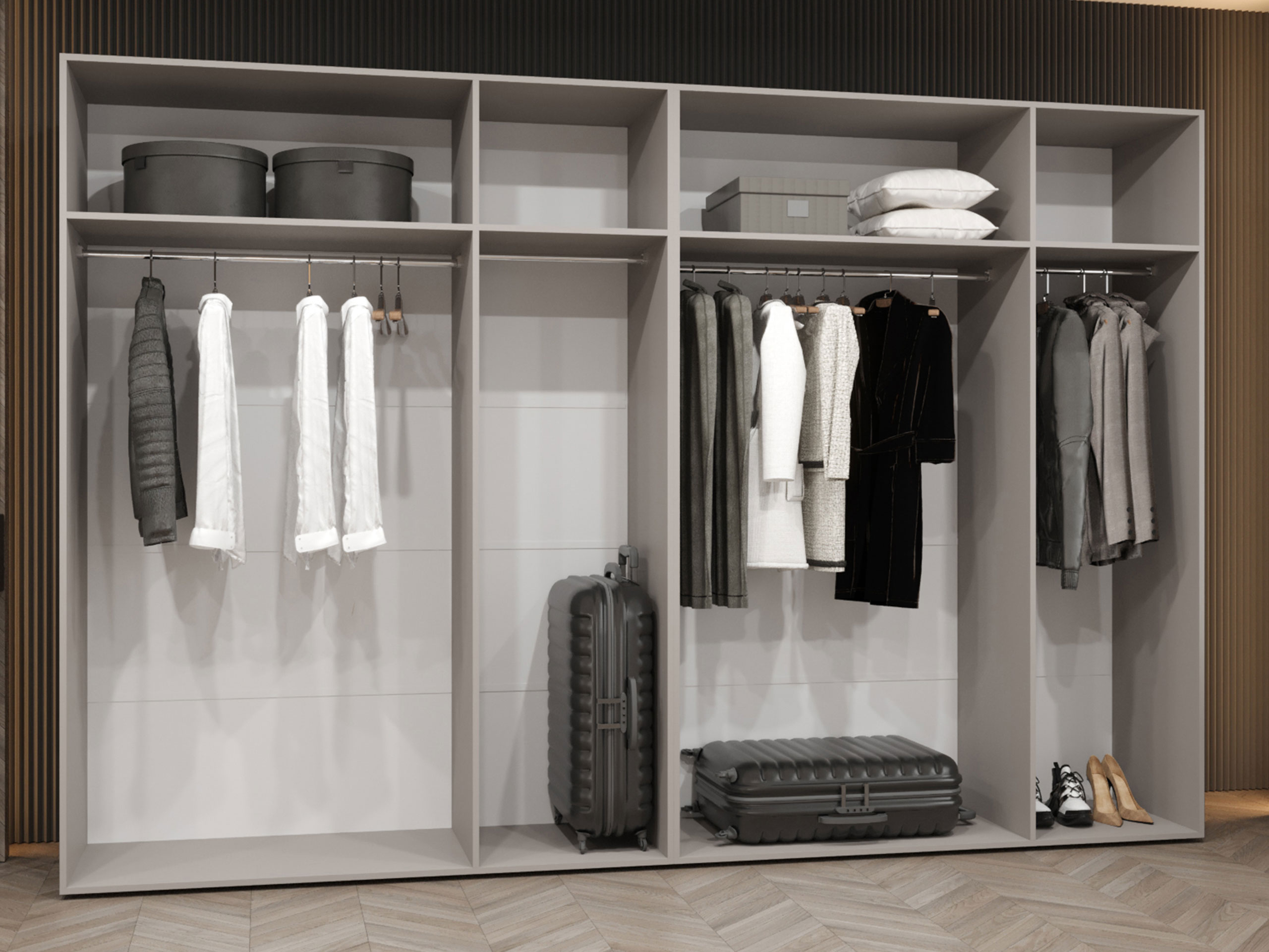 Riidekapp Hartford 517 (Valge)